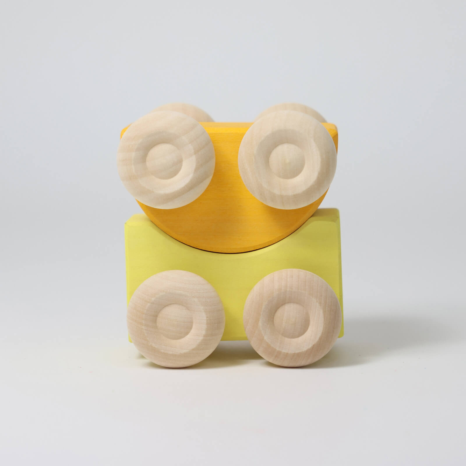Wooden Stacking Cars - Yellow
