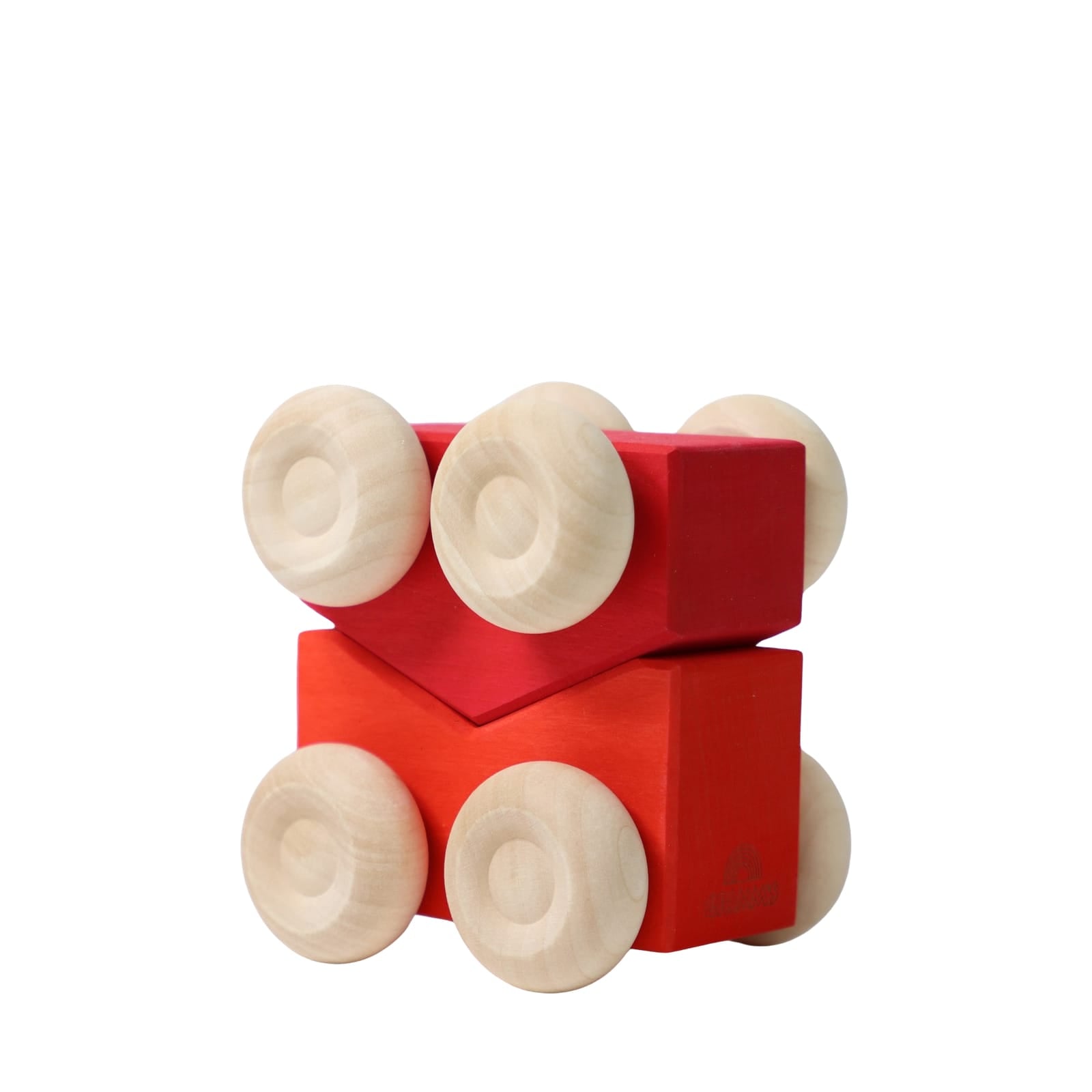 Wooden Stacking Cars - Red