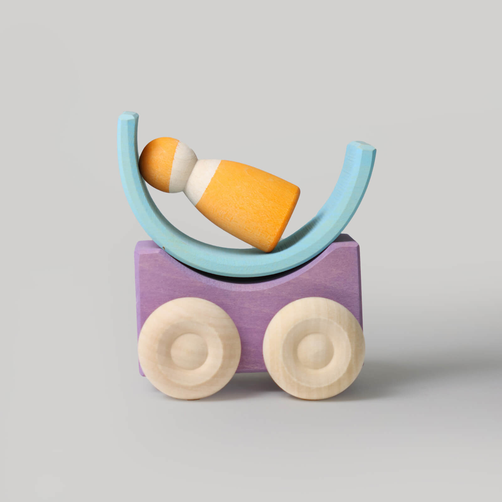 Wooden Stacking Cars - Purple