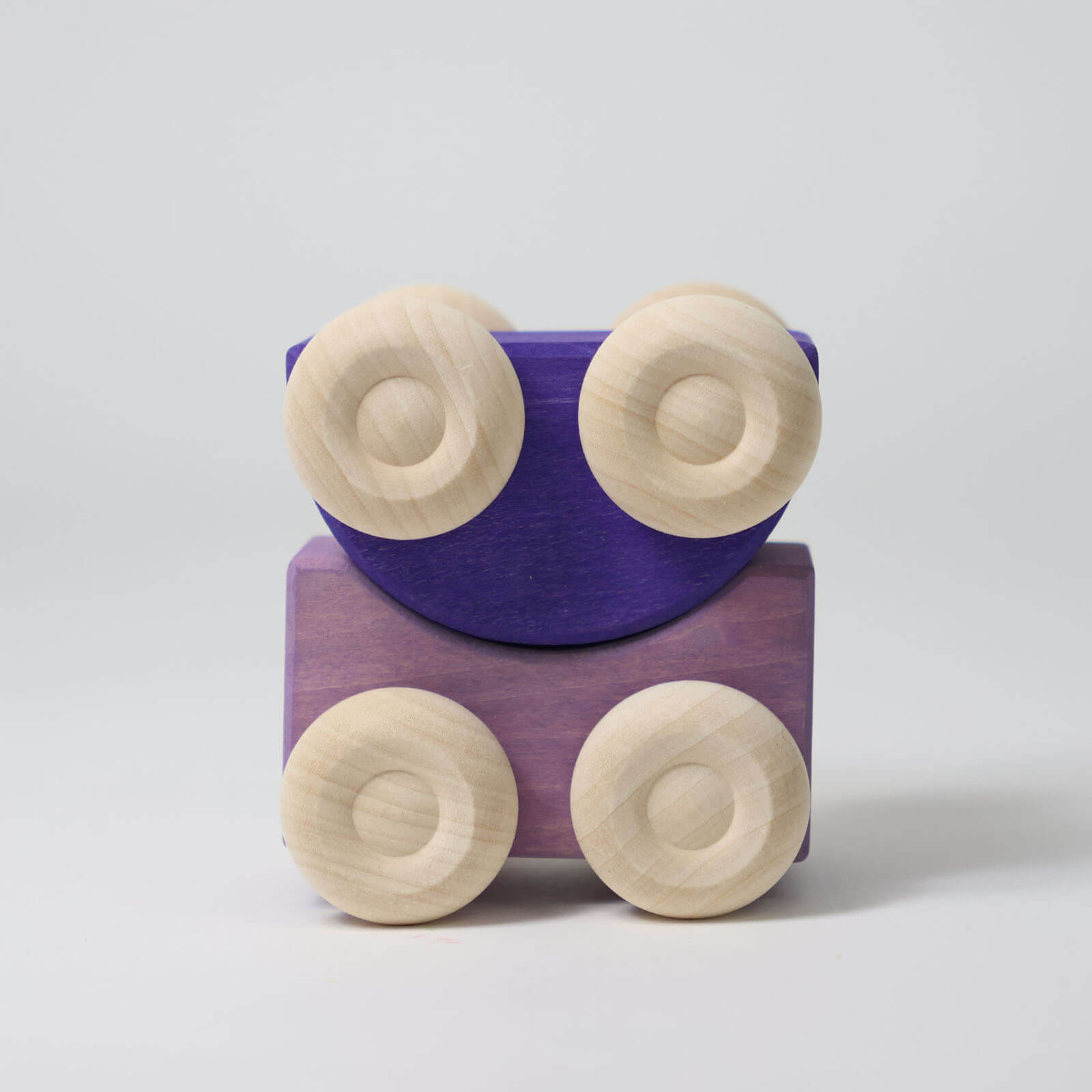 Wooden Stacking Cars - Purple
