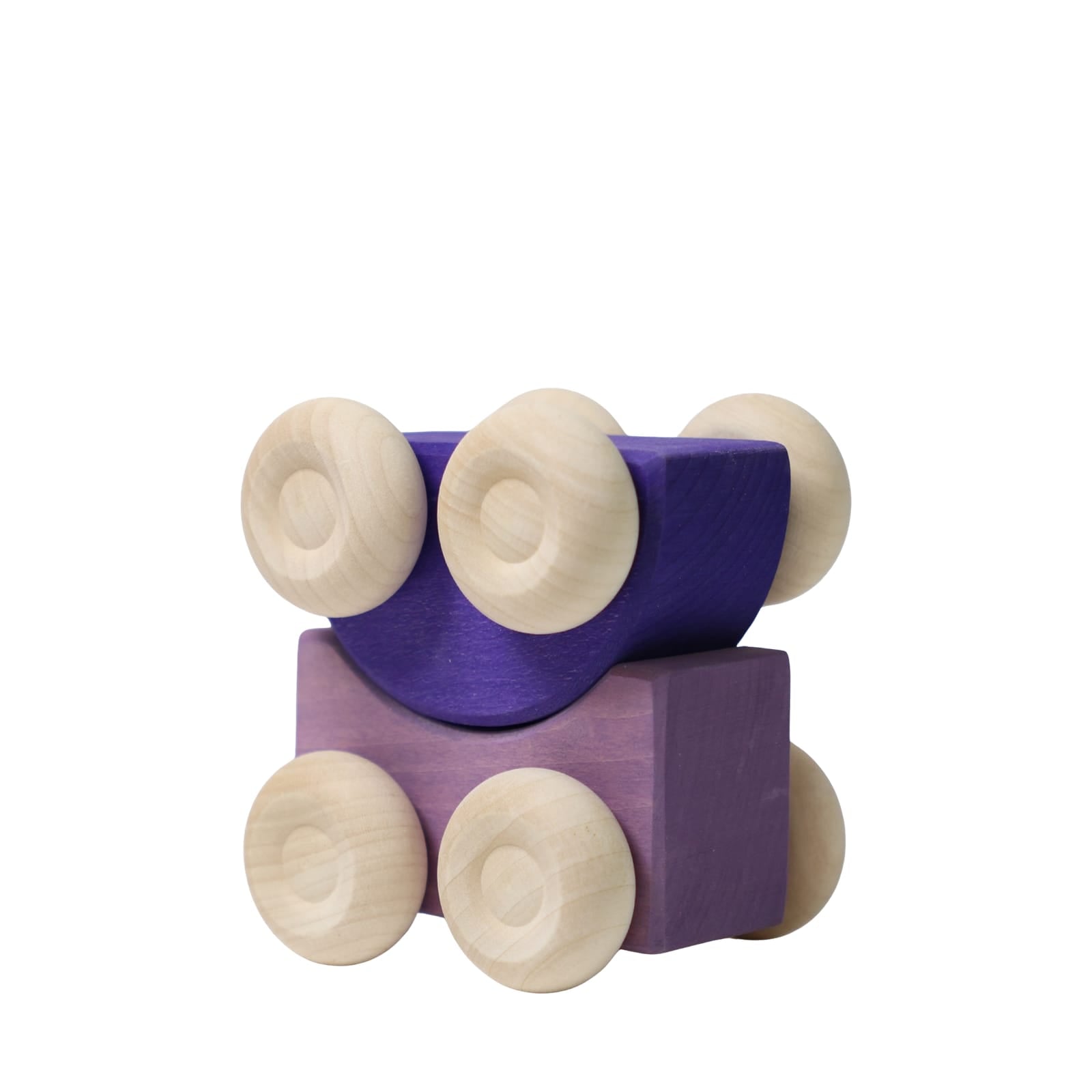 Wooden Stacking Cars - Purple