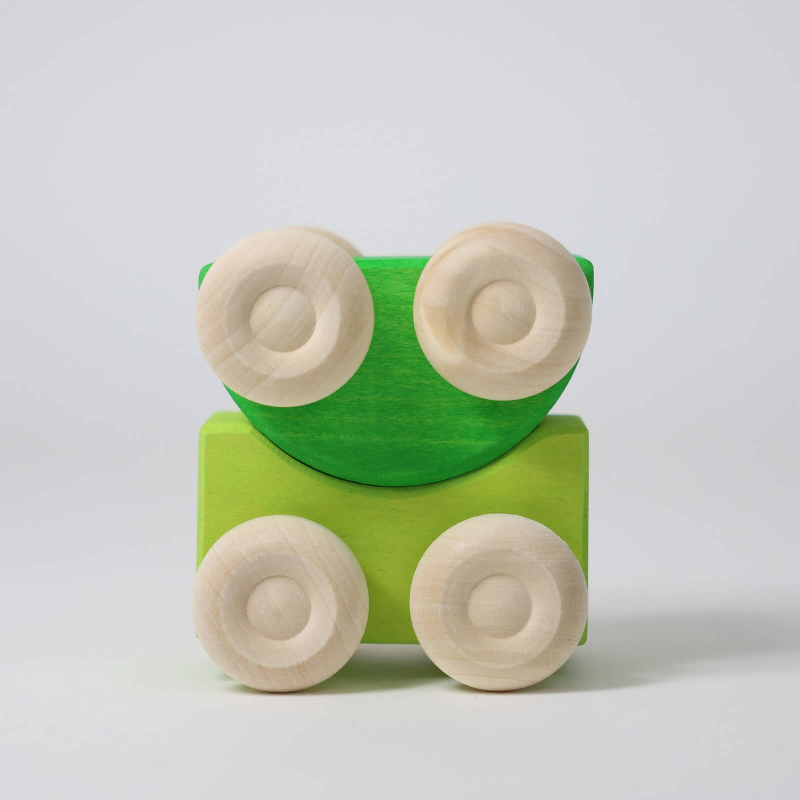 Wooden Stacking Cars - Green
