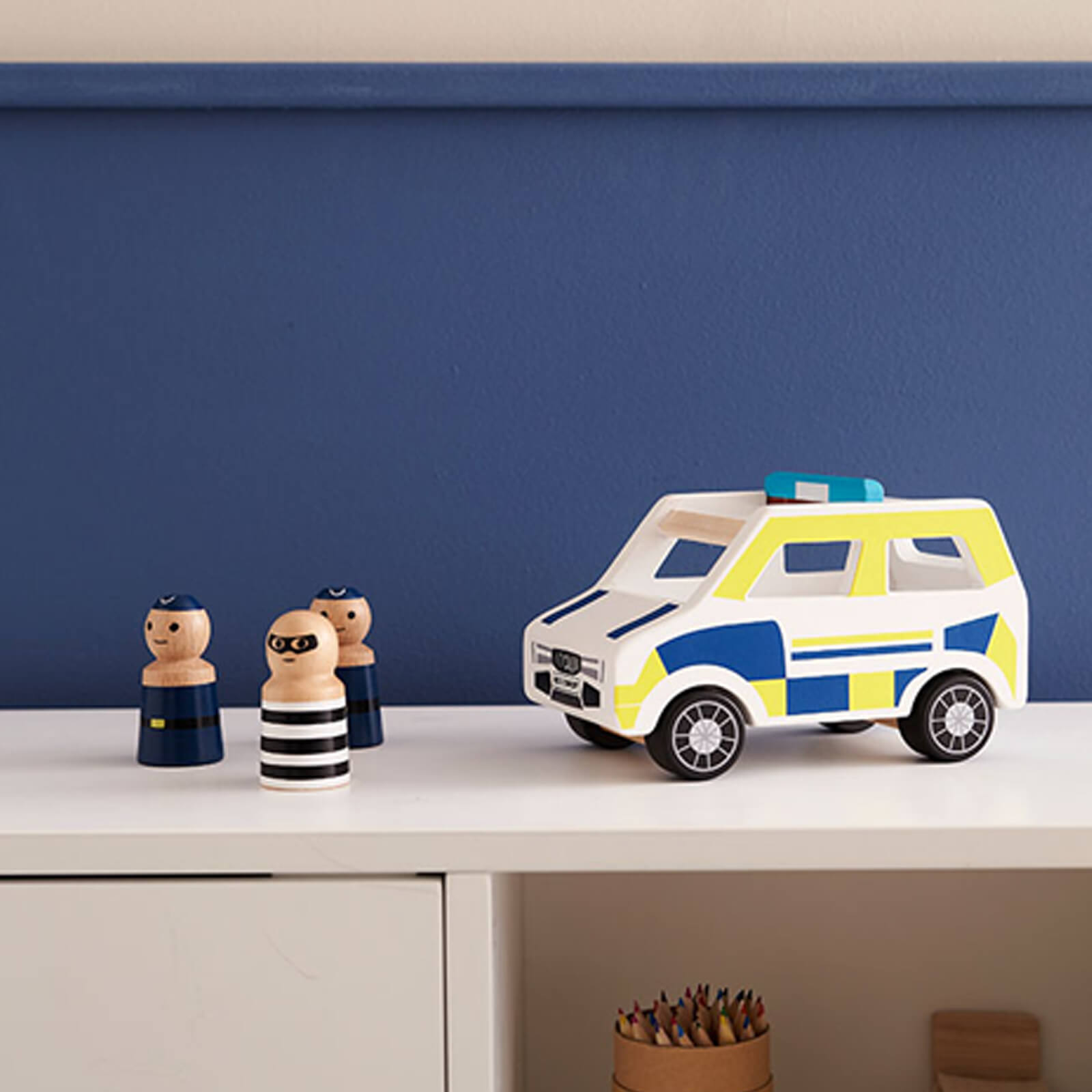 Wooden Police Car