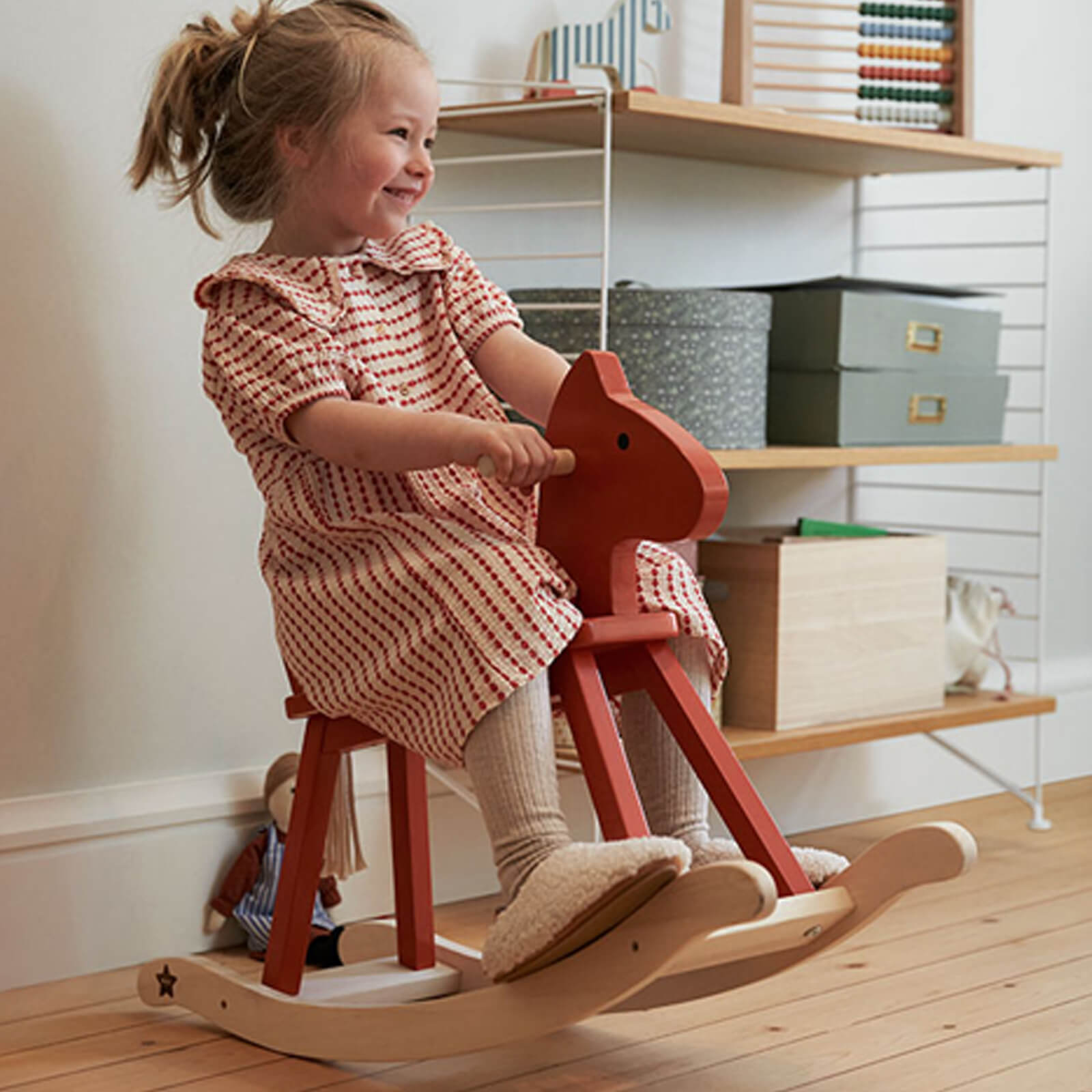 Rocking Horse Orange Red