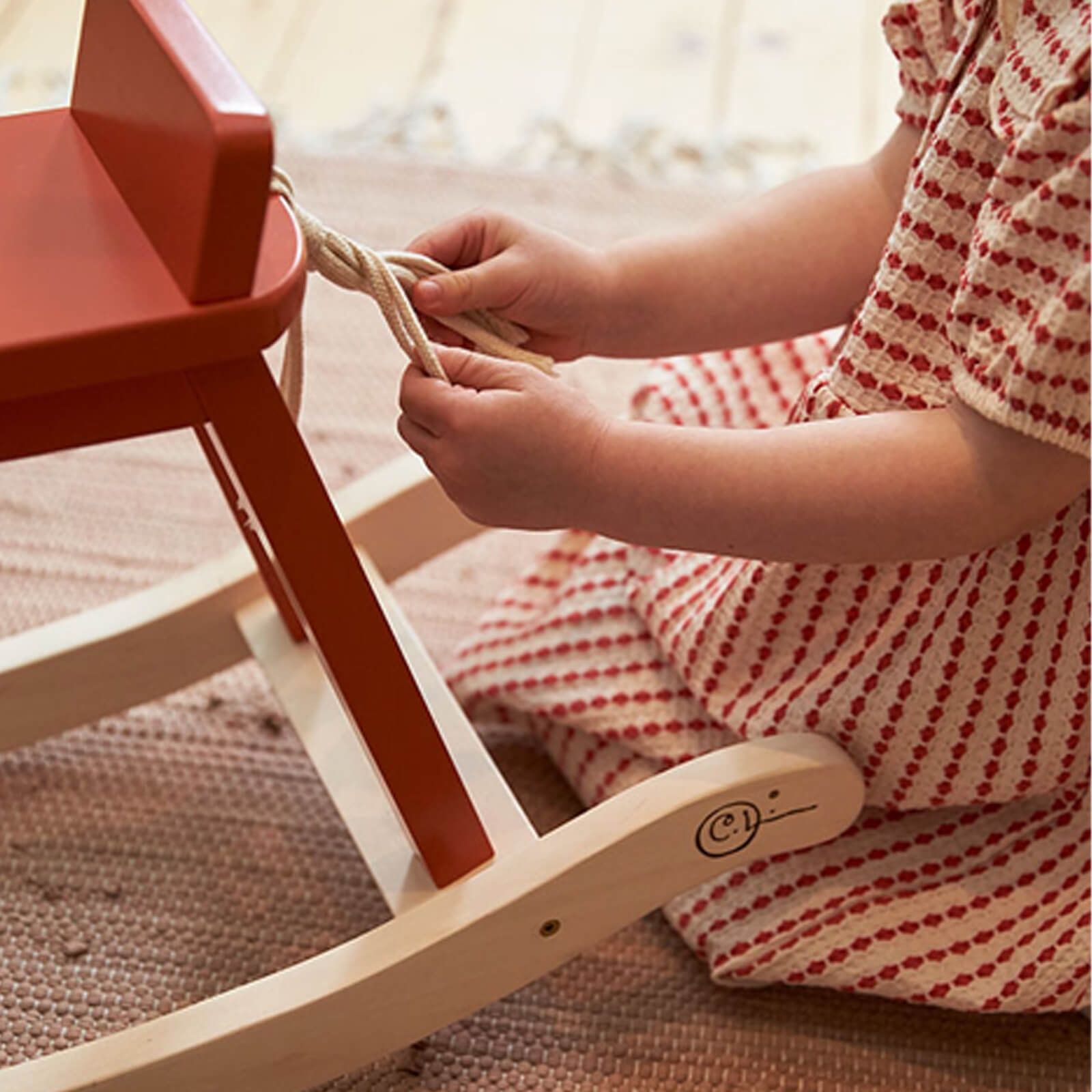 Rocking Horse Orange Red