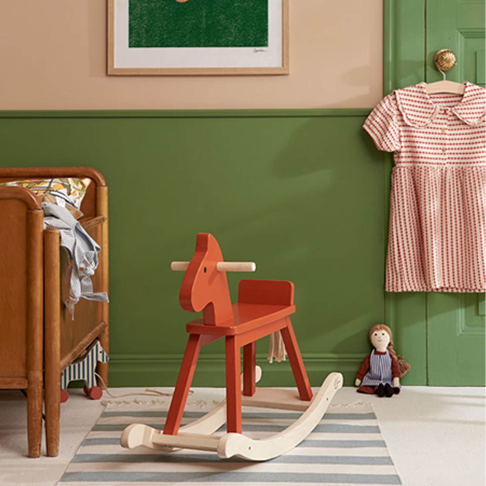 Rocking Horse Orange Red