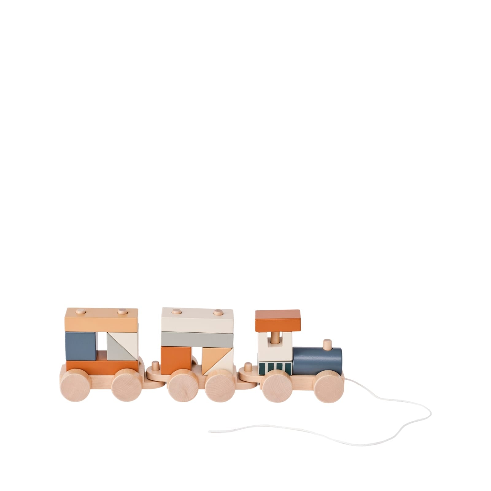 Block Train Brown Tones