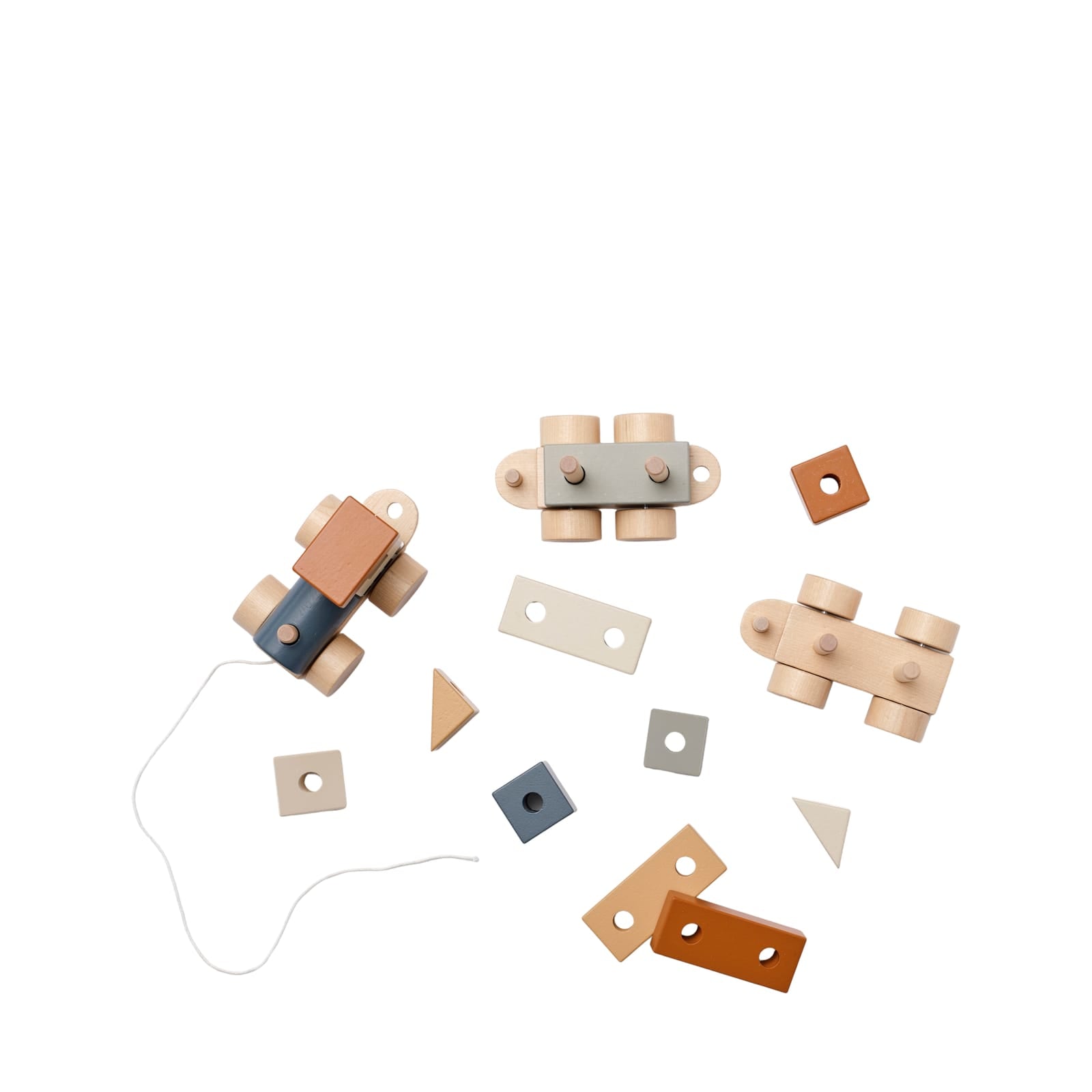 Block Train Brown Tones