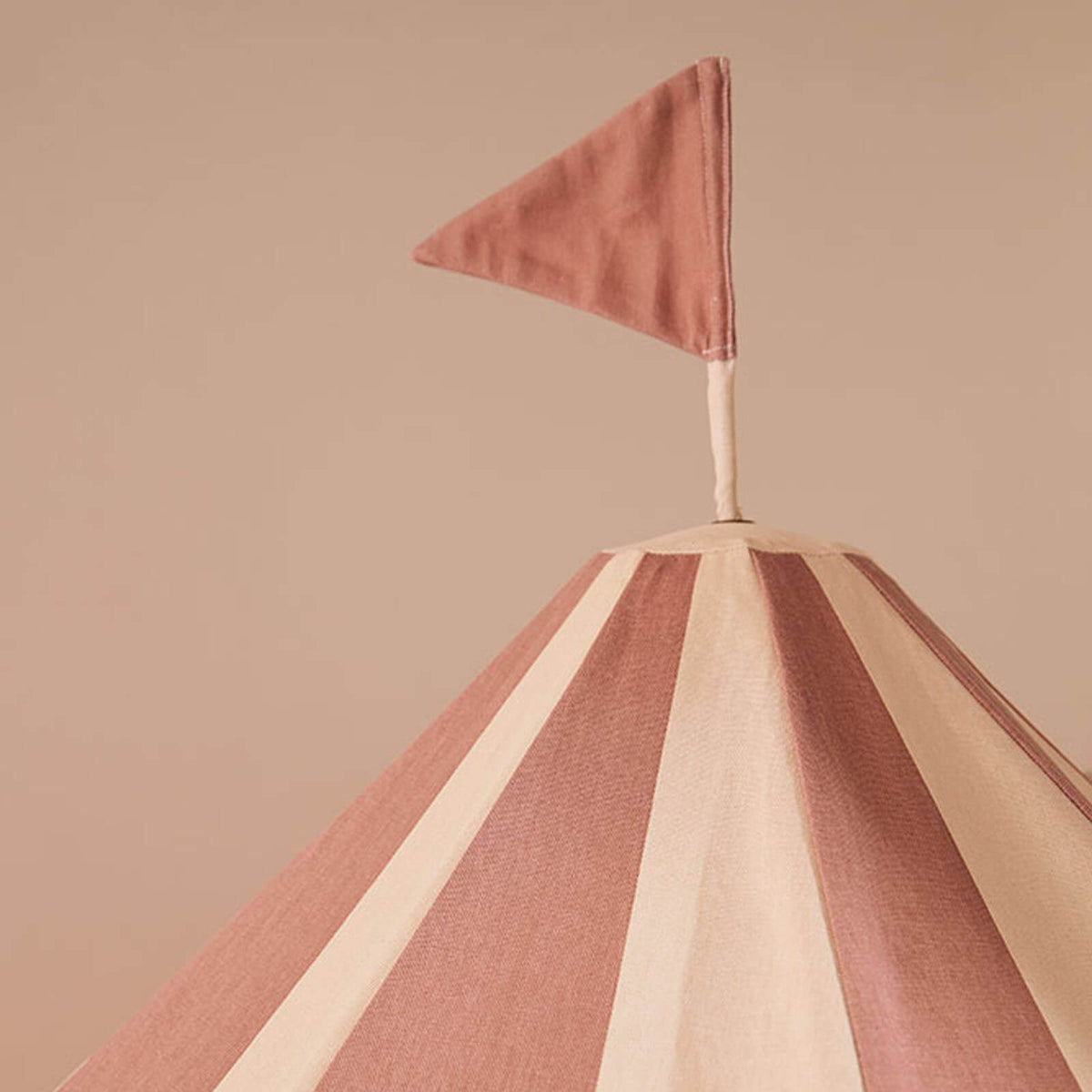 Pavilion Tent - Stripe Dusty Brown