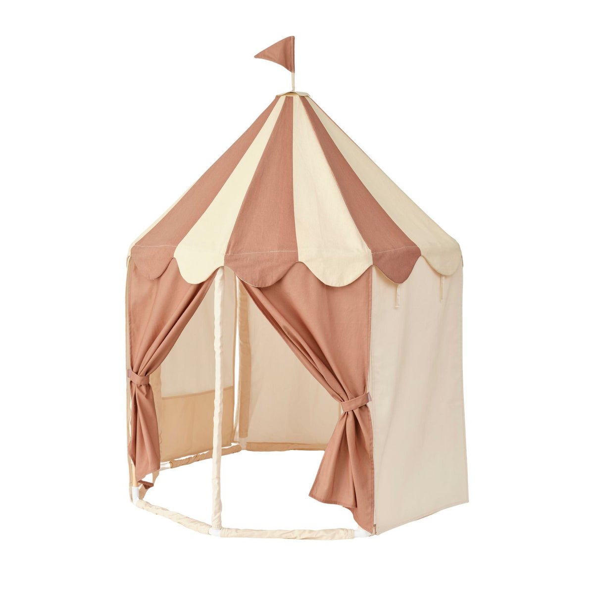 Pavilion Tent - Stripe Dusty Brown