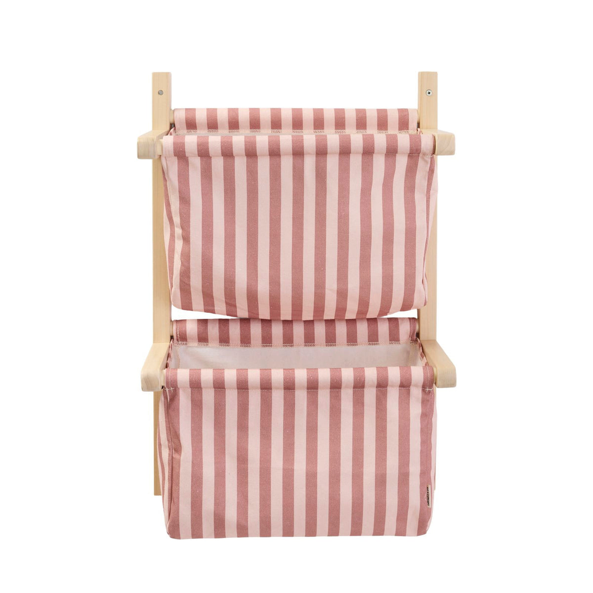 Wall Storage Textile Stripe Clay Pink