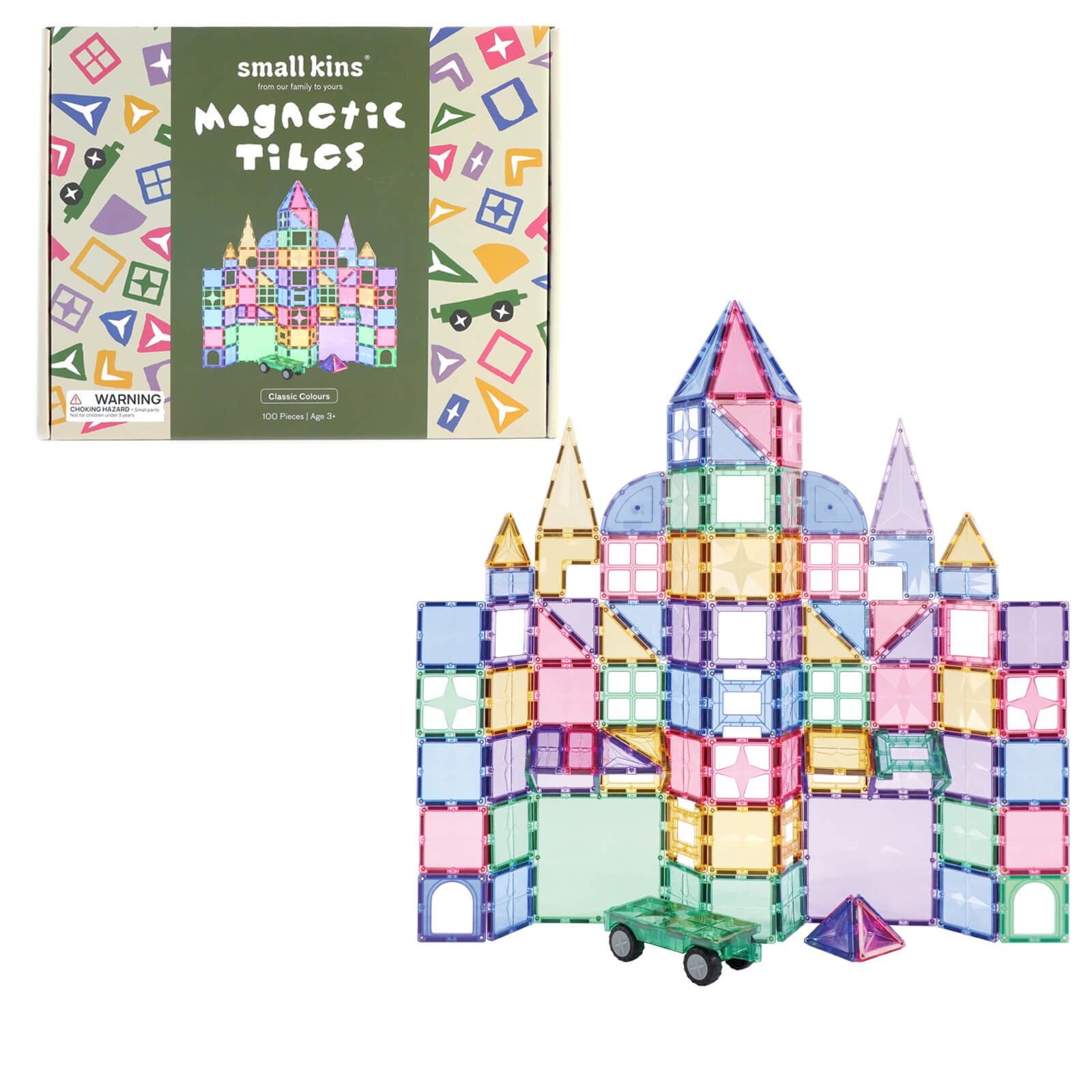 Magnetic Tiles - Classic Colours 100 Pieces