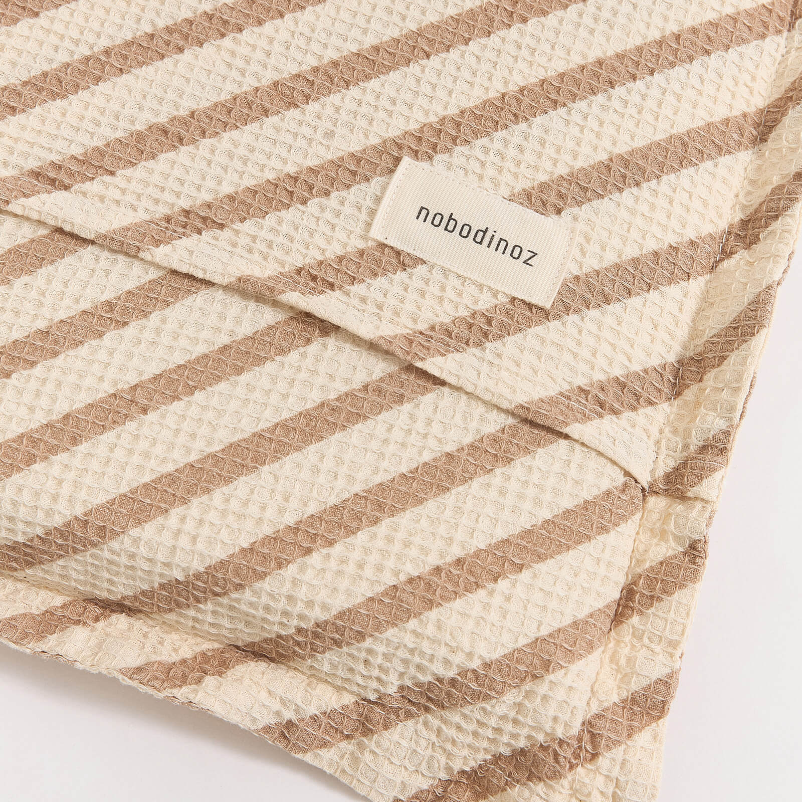 Floor Mattress Waffle - Stripes Natural