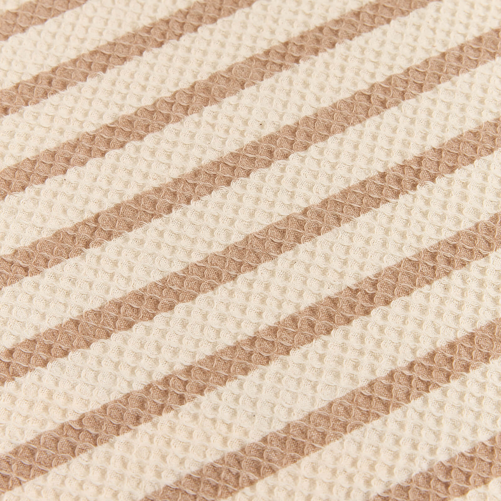 Floor Mattress Waffle - Stripes Natural