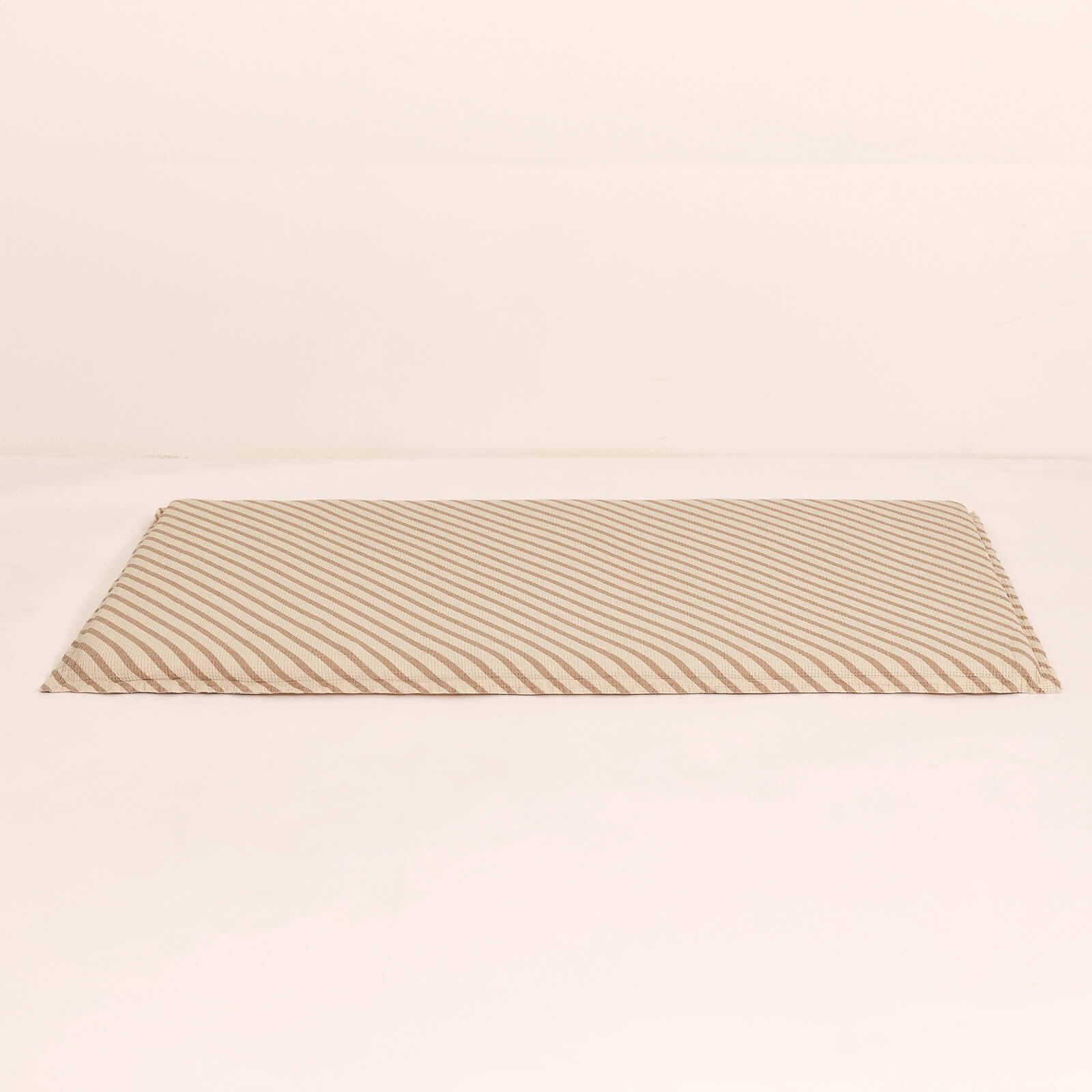 Floor Mattress Waffle - Stripes Natural