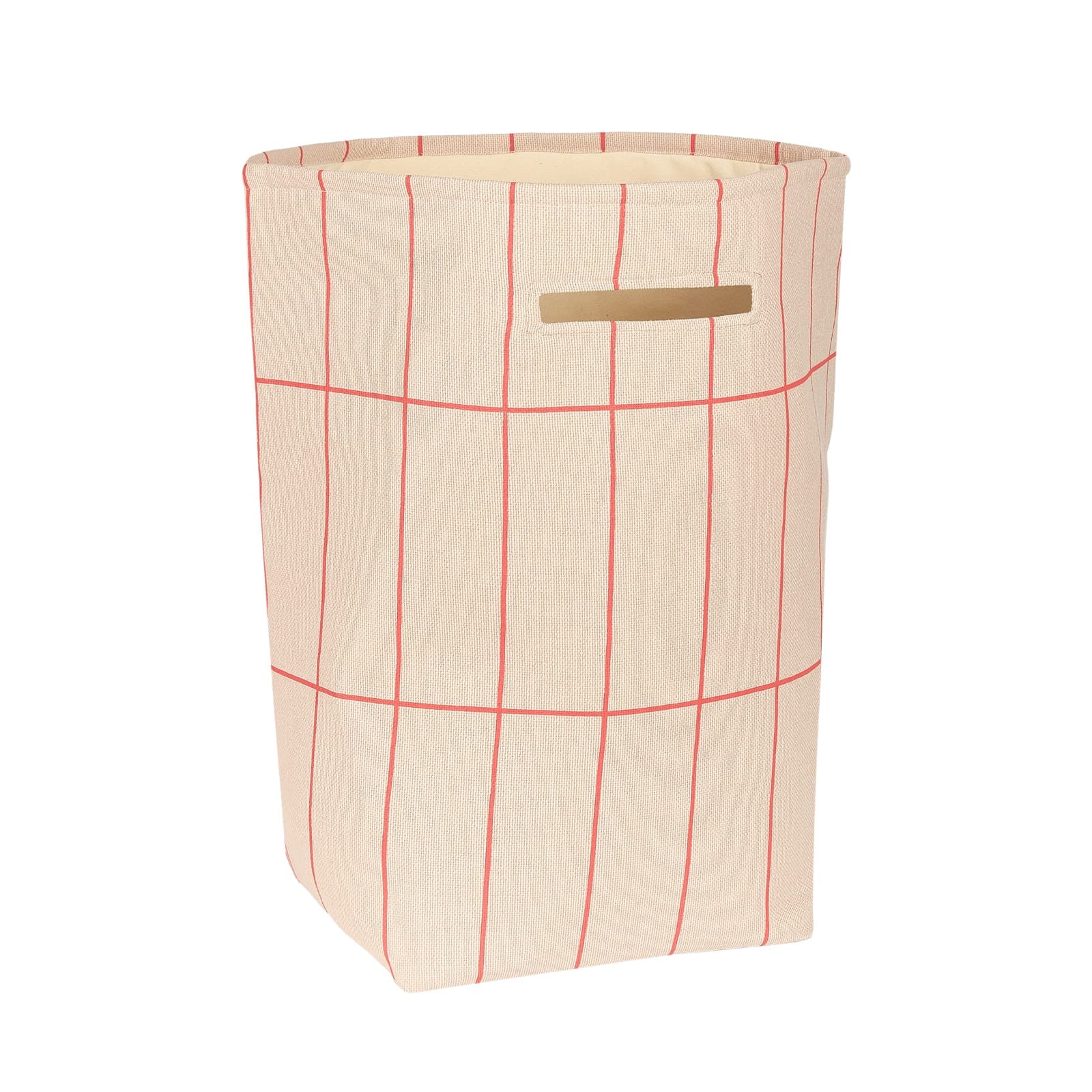 Large Storage Basket Vibes - Pink Red Grid