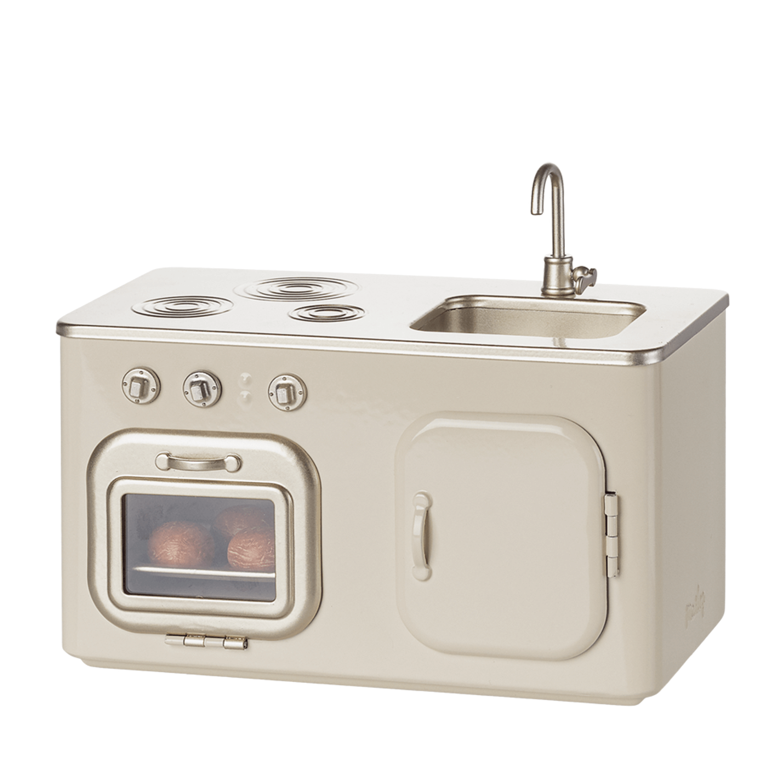 Metal Miniature Cream Kitchen