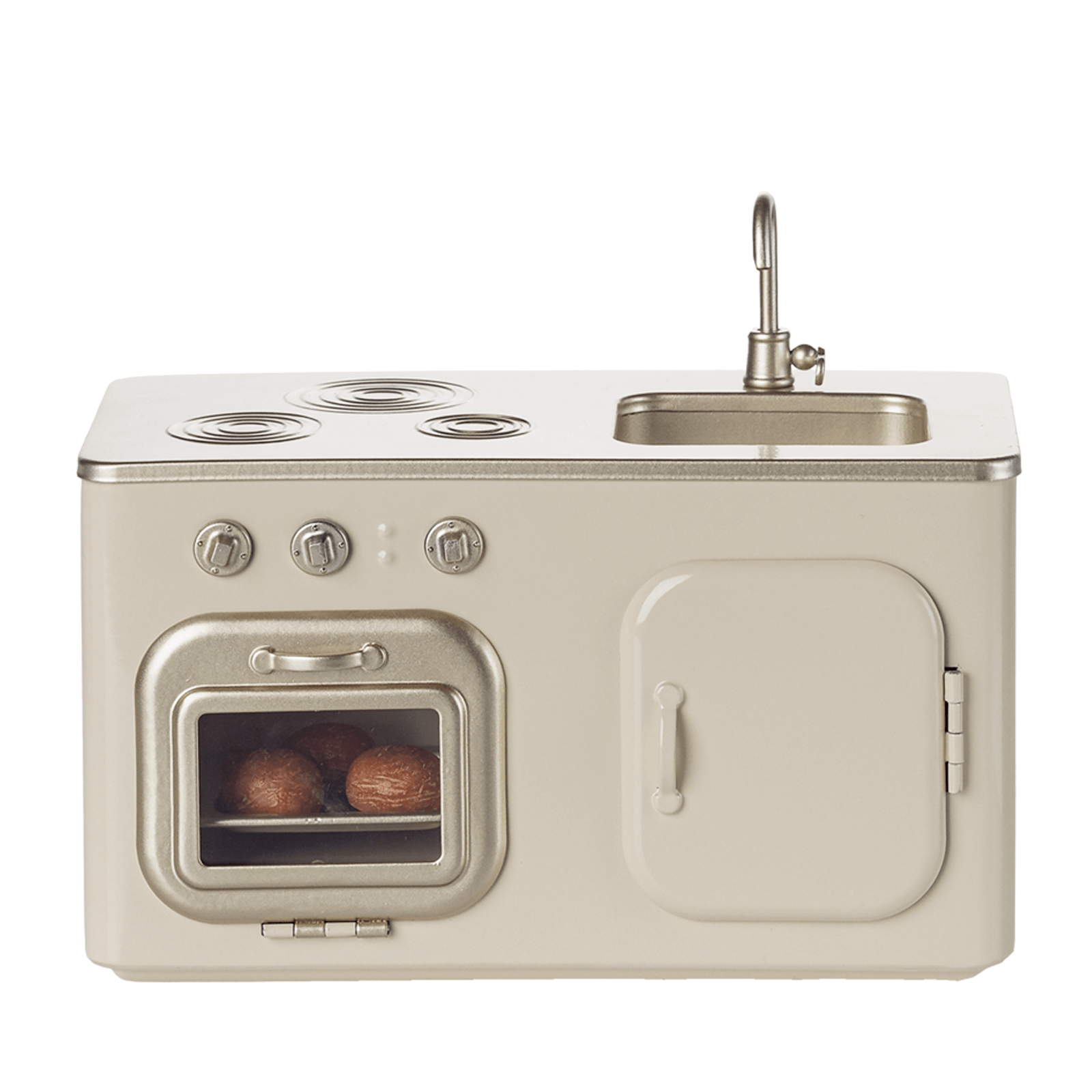 Metal Miniature Cream Kitchen