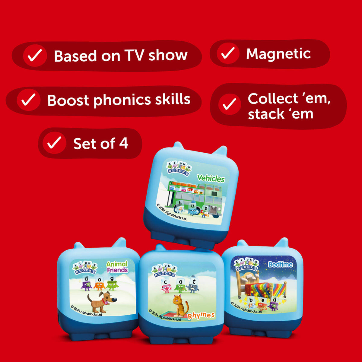 4 Pocket Tonies - Blue Zoo - Alphablocks