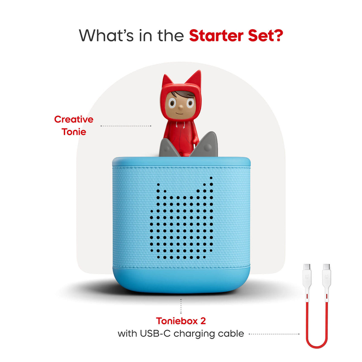 Toniebox 2 Starter Set with Creative Tonie Rubie - Blue