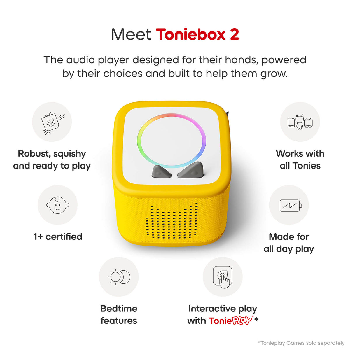 Toniebox 2 Starter Set with Pikachu - Yellow