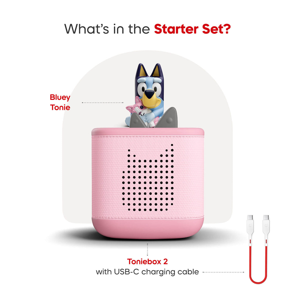 Toniebox 2 Starter Set with Bluey - Pink