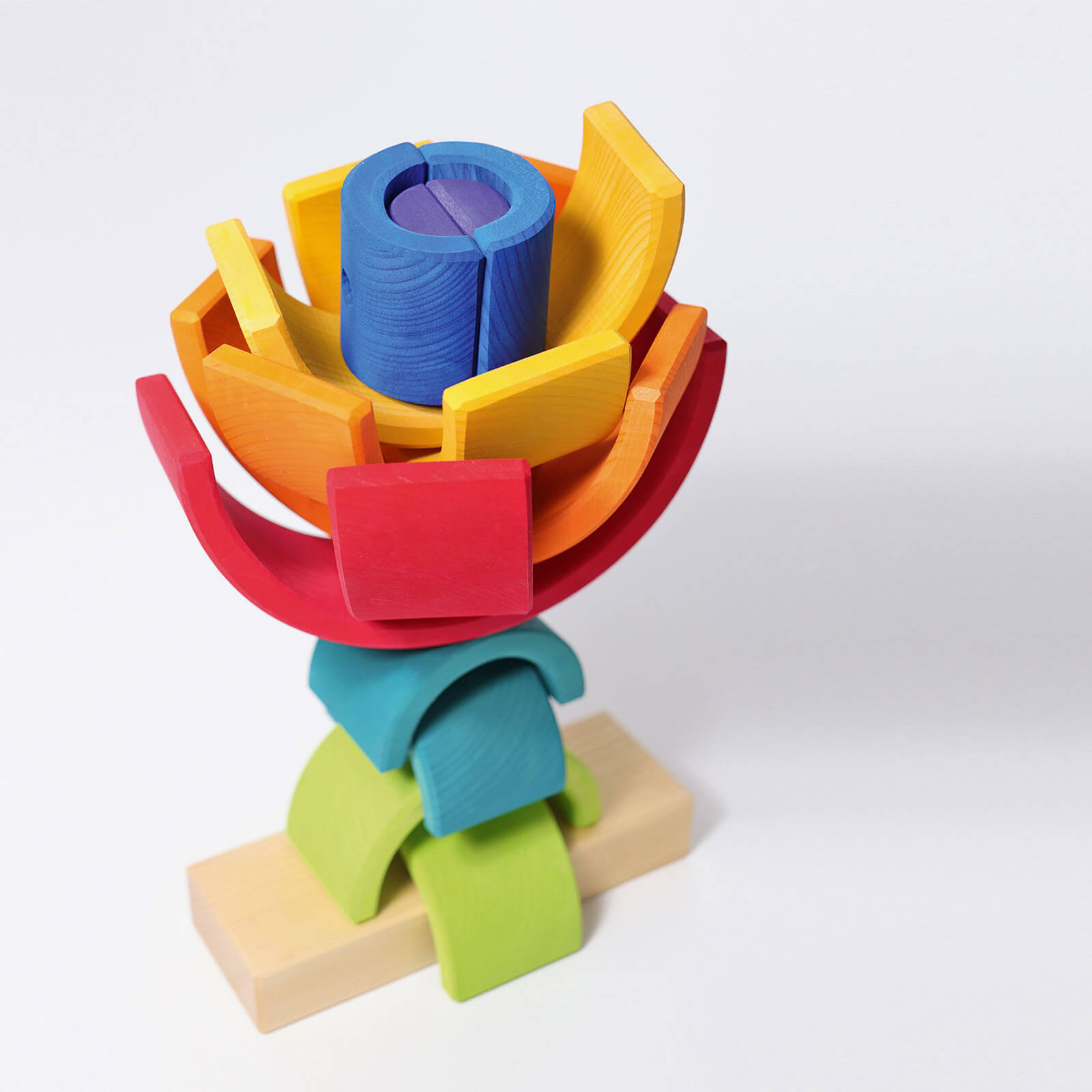 Wooden Stacking Rainbow Tower