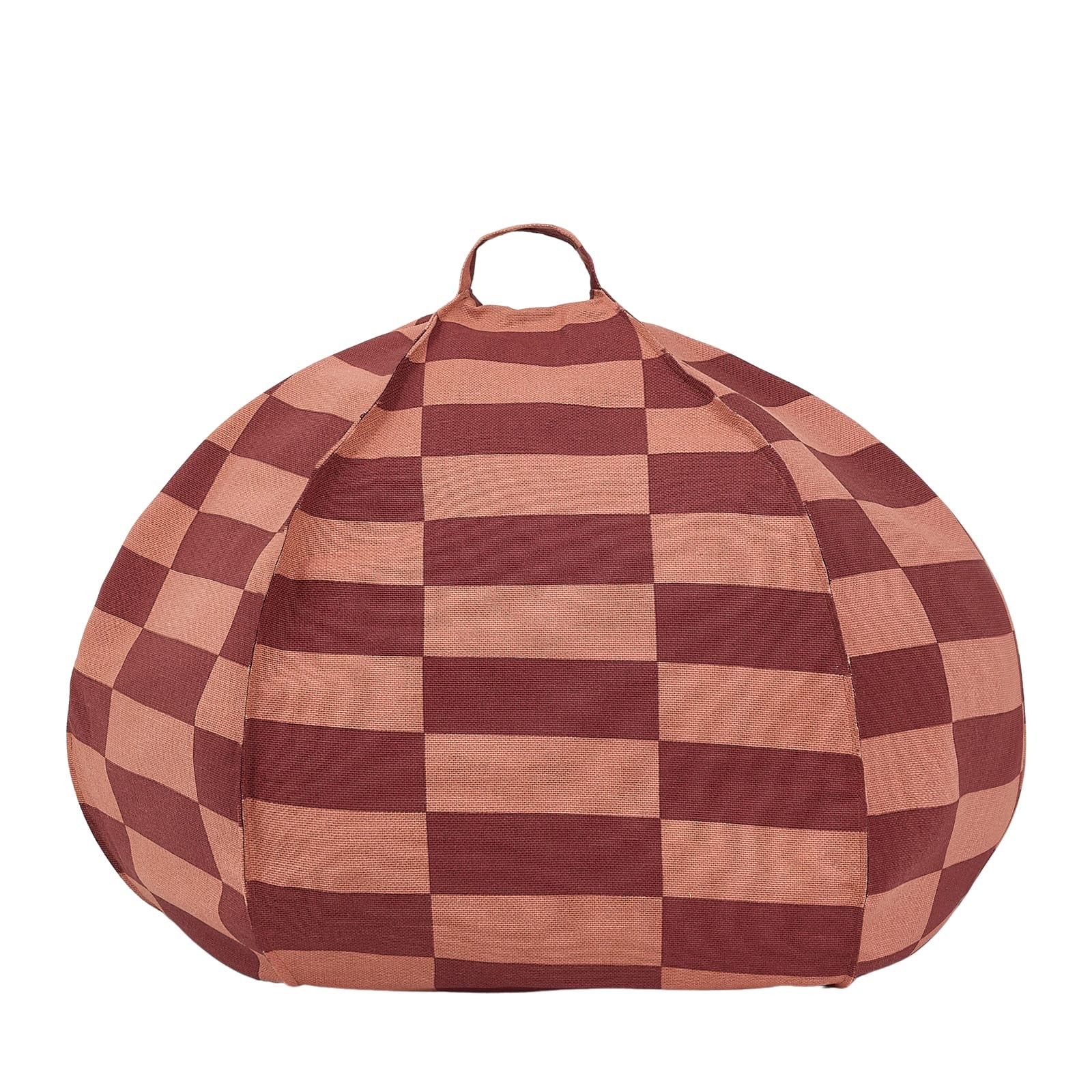 Round Beanbag Vibes - Maroon Tiles