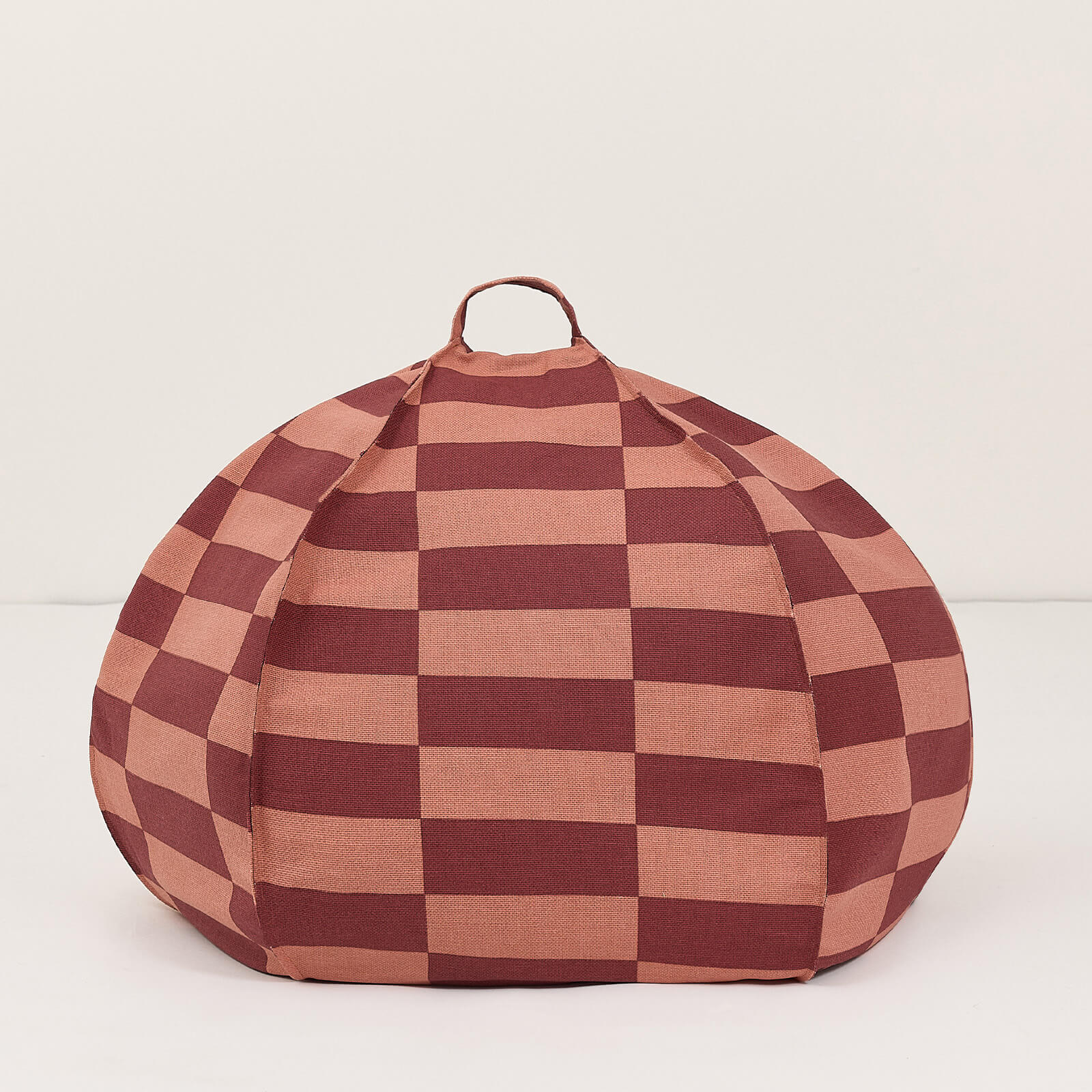 Round Beanbag Vibes - Maroon Tiles