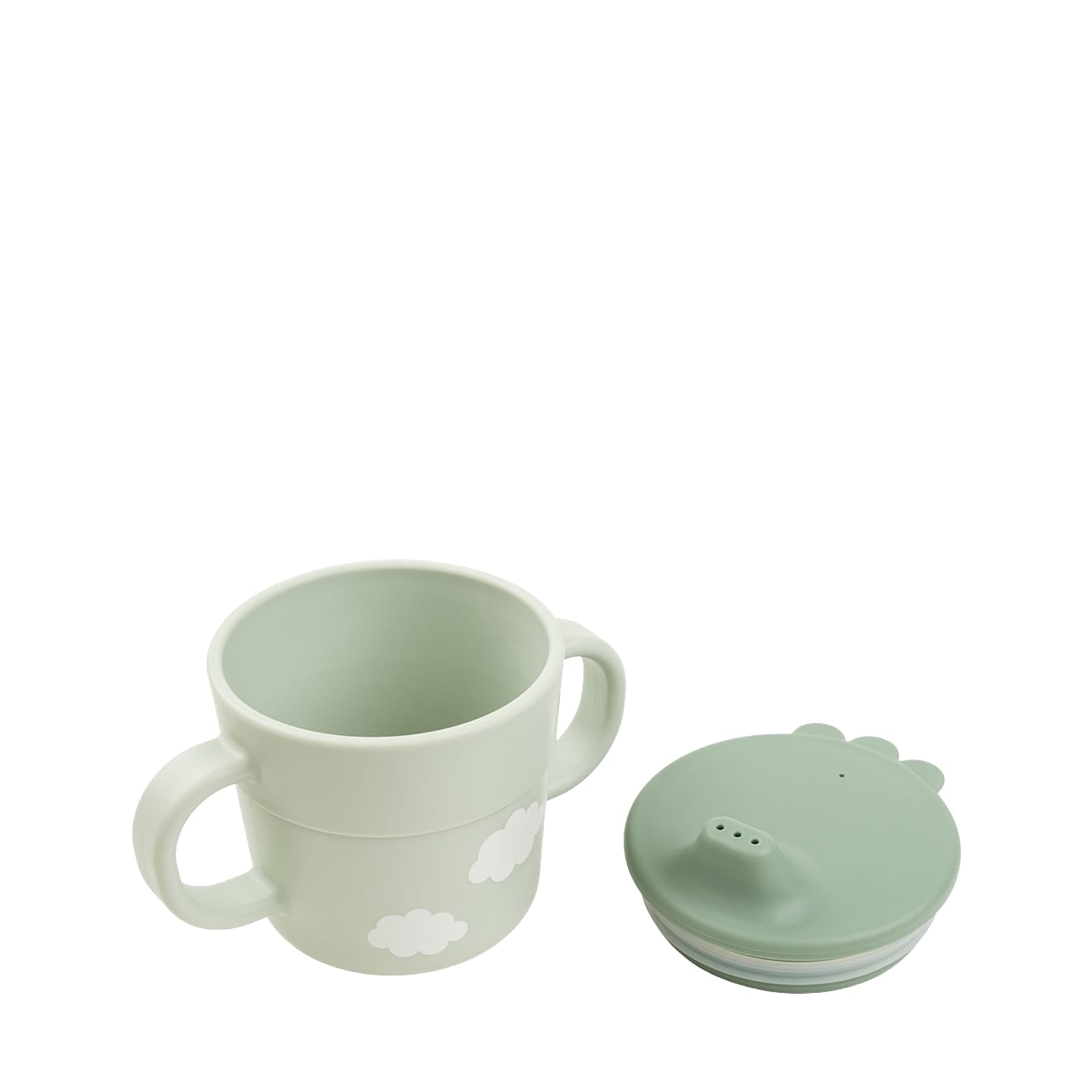 First Meal 3 Piece Set - Happy Clouds Green