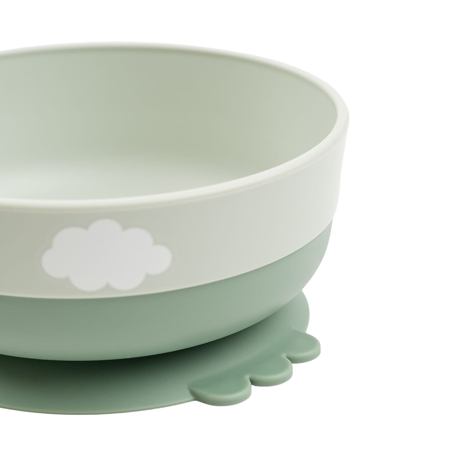 First Meal 3 Piece Set - Happy Clouds Green