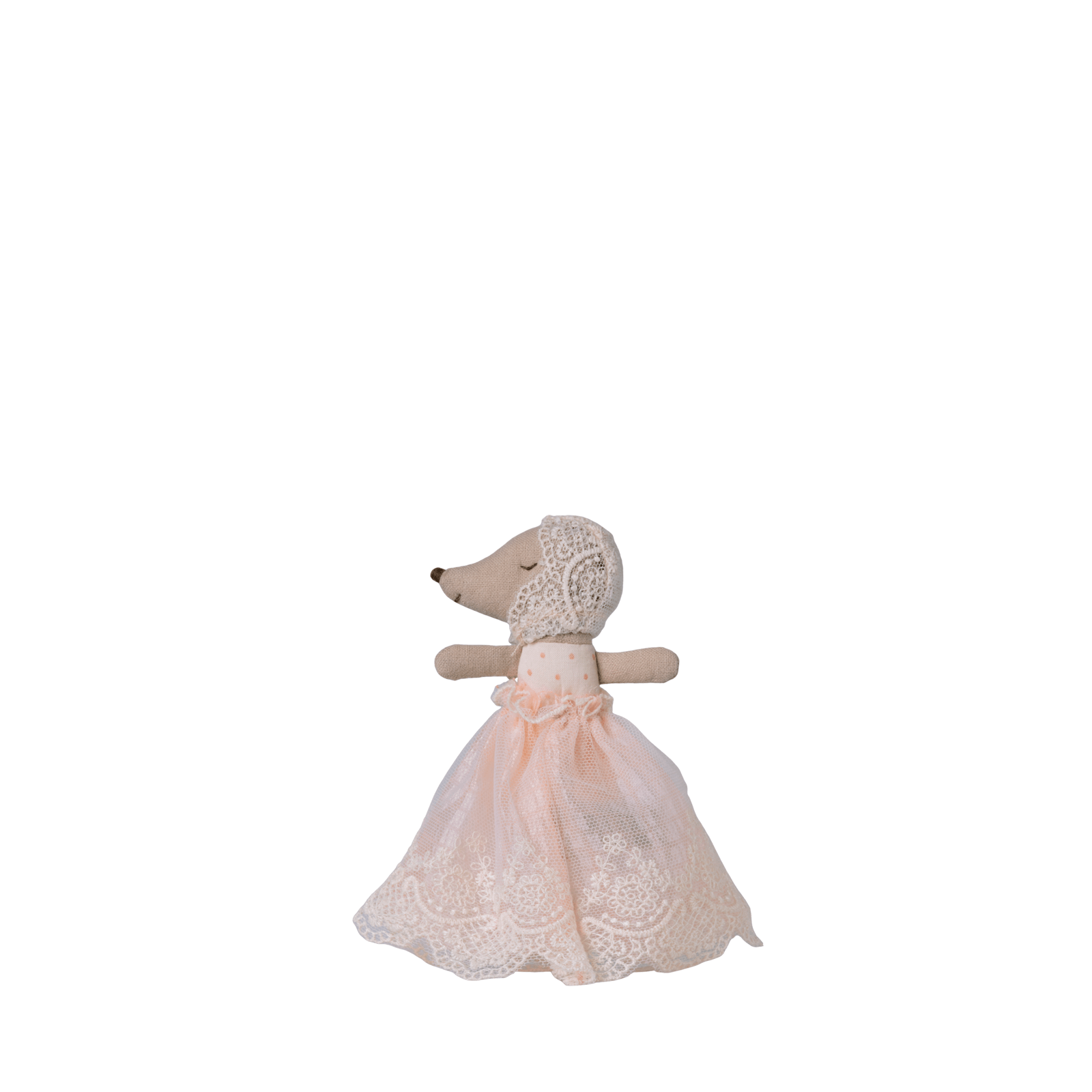 Baby Mouse In Gown - Powder