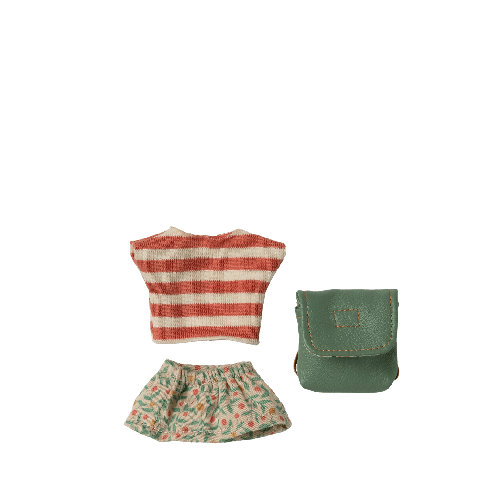 Clothes and Bag - Big Sister Mouse - Green