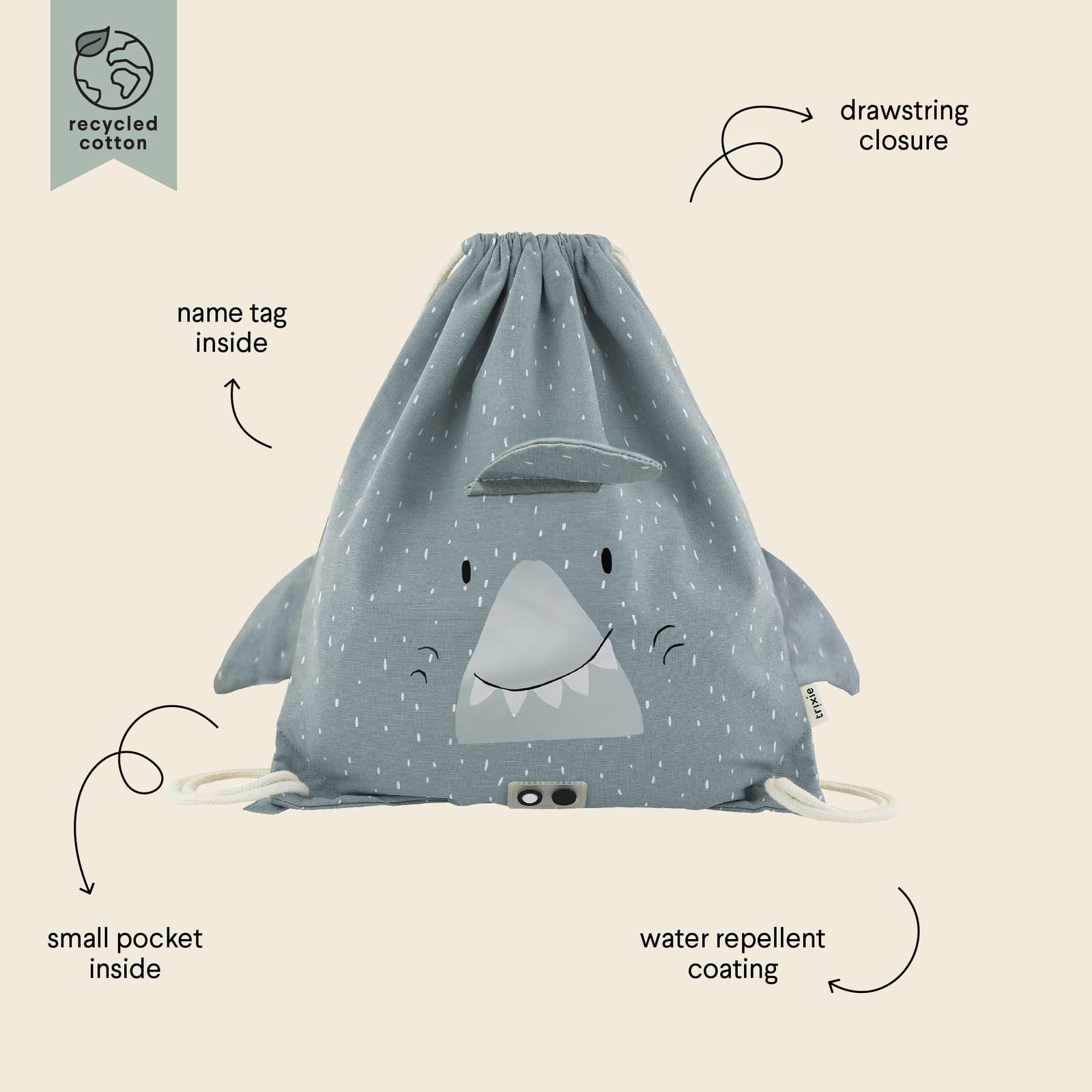 Drawstring Gym Bag - Mr Shark