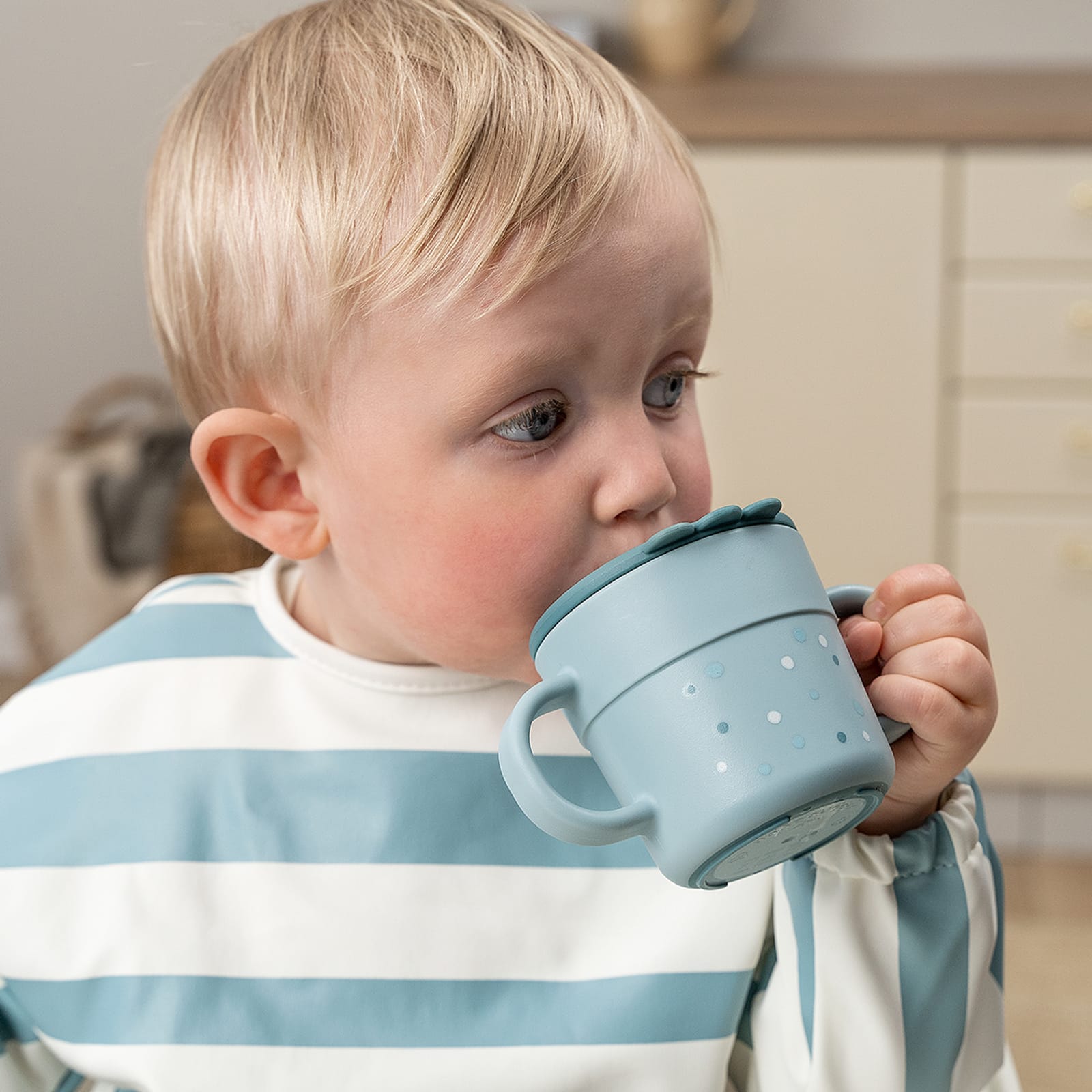 Sippy Cup - Happy Dots Blue