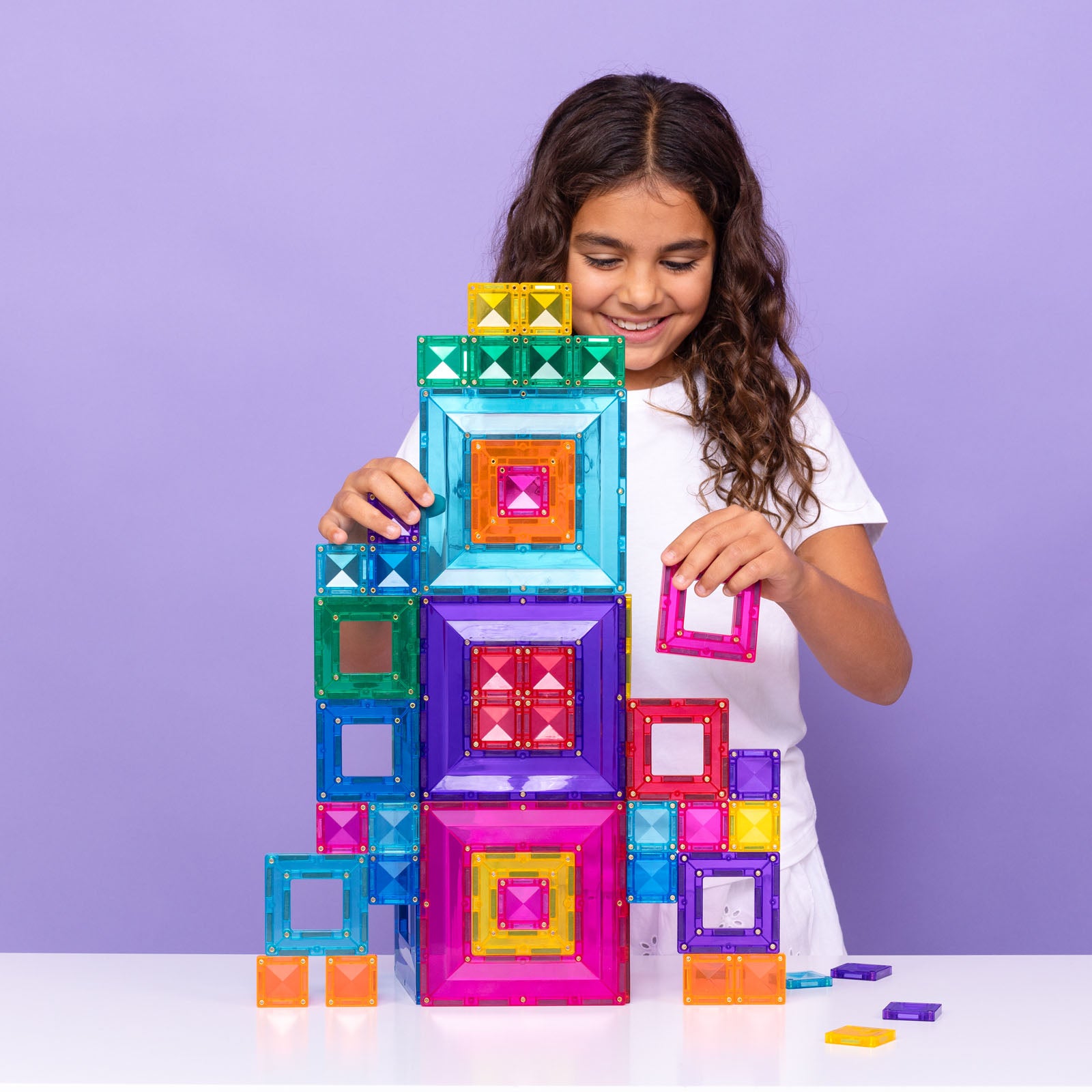 Magnetic Tiles Bright Portal Pack - 48 Pieces