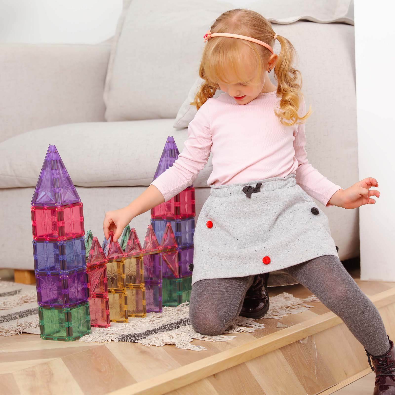 Magnetic Tiles - Classic Colours 100 Pieces