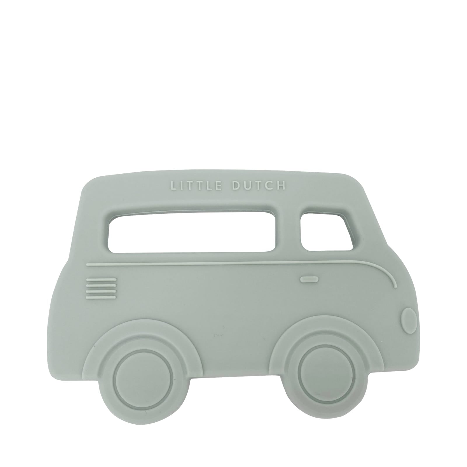 Silicone Teething Ring - Green Bus