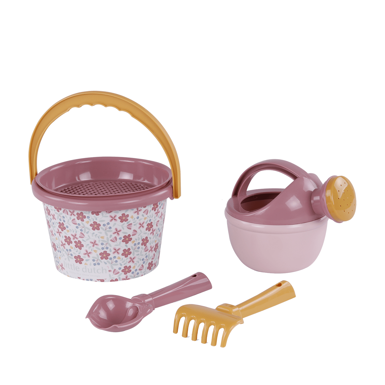 5 Piece Beach Set - Pink Flowers