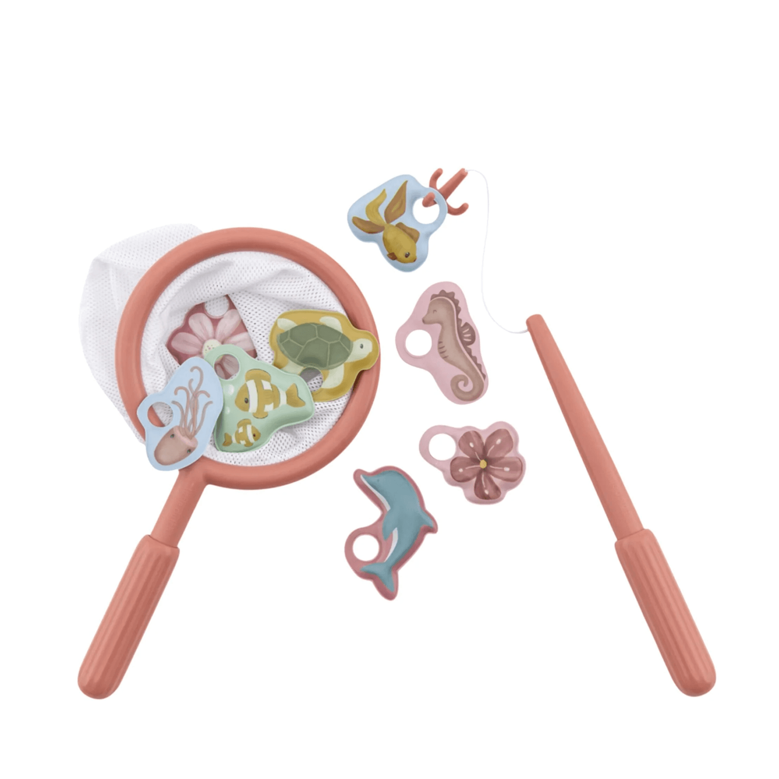 Bath Fishing Game - Pink Sea Creatures