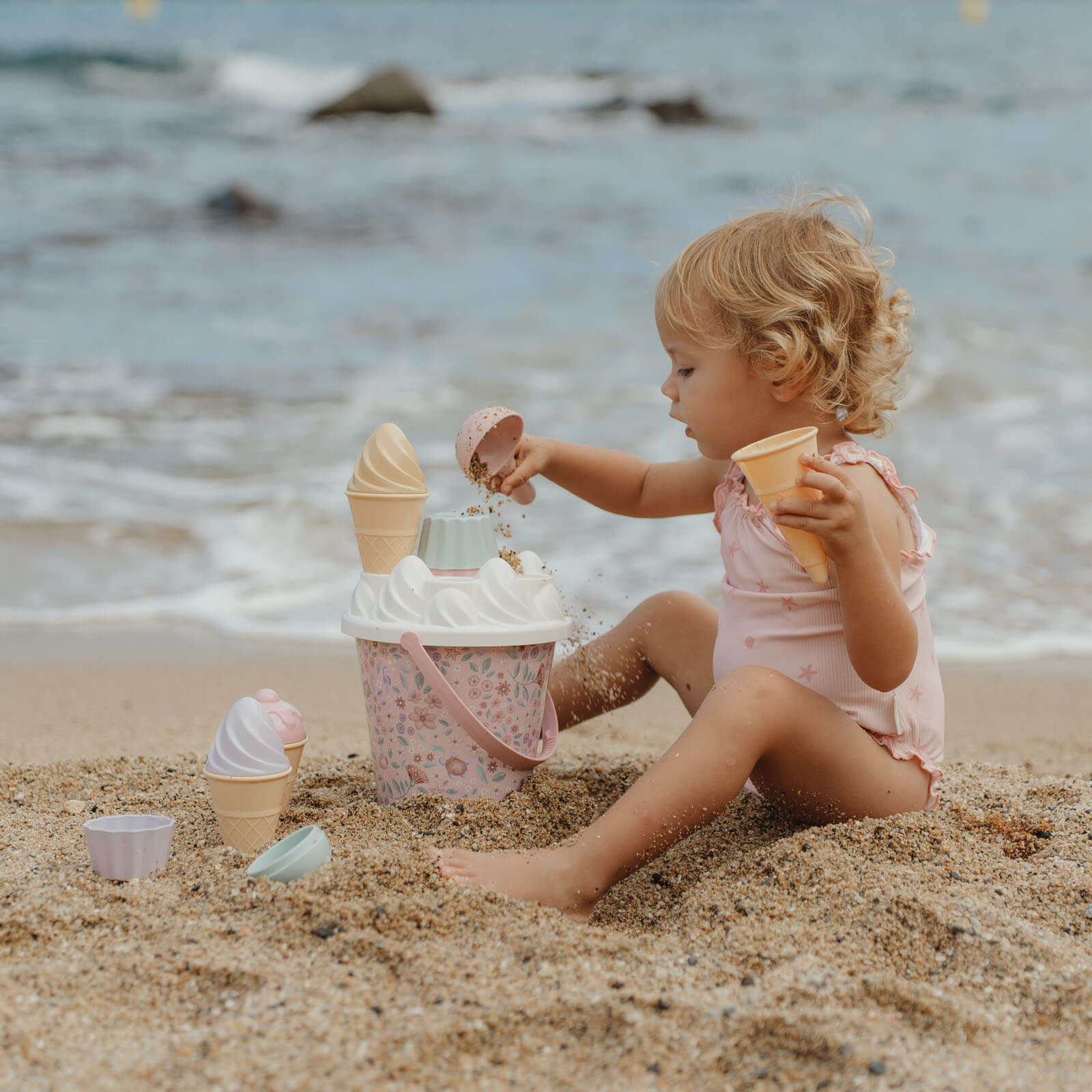 14 Piece Ice Cream Bucket Set - Dreamy Mermaid