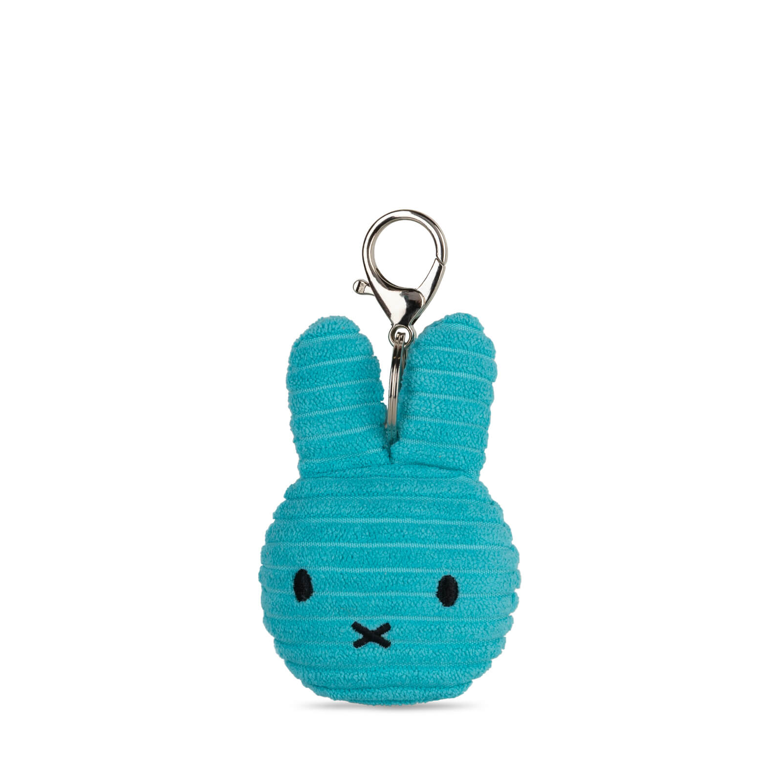 Miffy Flat Corduroy Keychain 10cm Plush - Teal