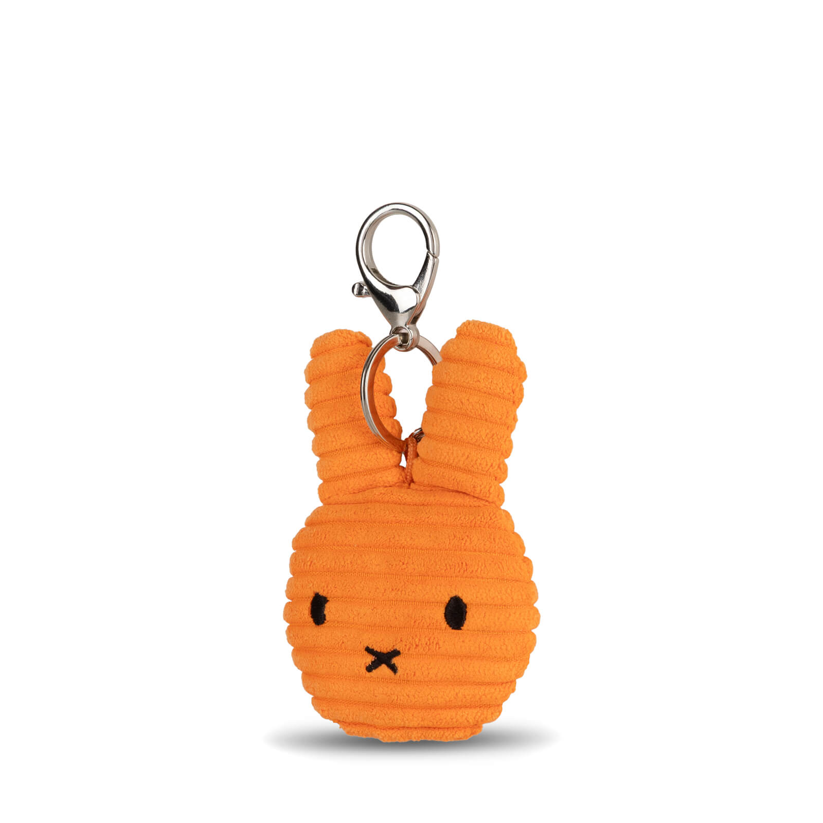Miffy Flat Corduroy Keychain 10cm Plush - Orange