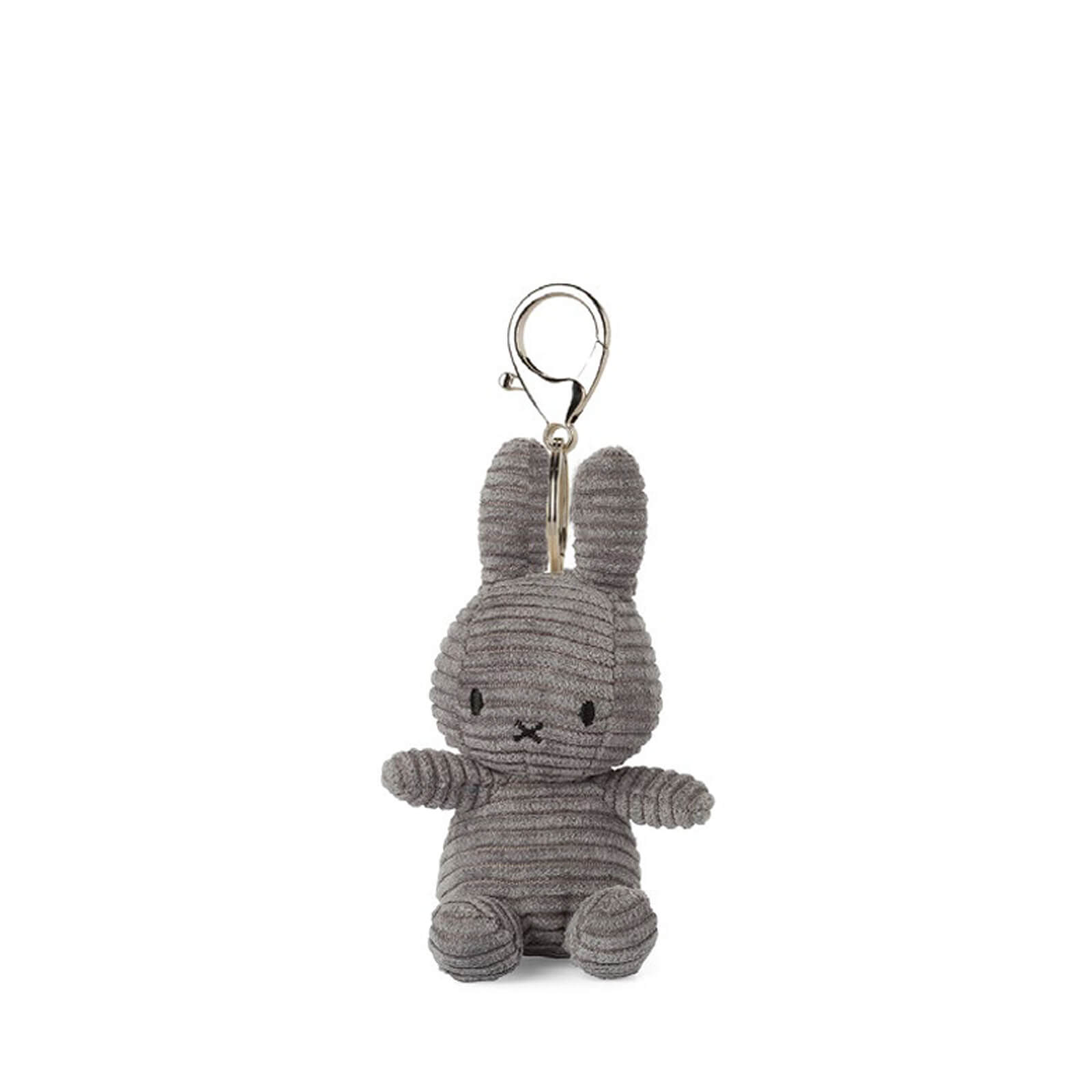 Miffy Corduroy Keychain 10cm Plush - Grey