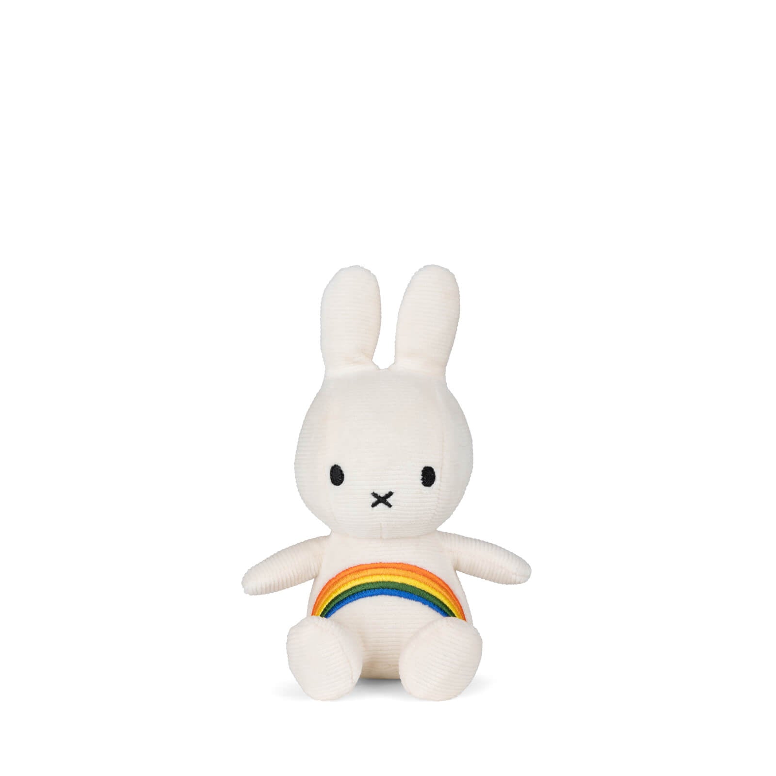 Miffy Corduroy 18cm Plush - Rainbow White