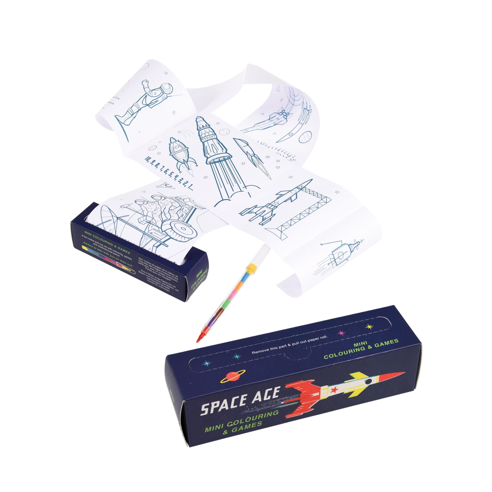 Mini Colouring and Games - Space Age