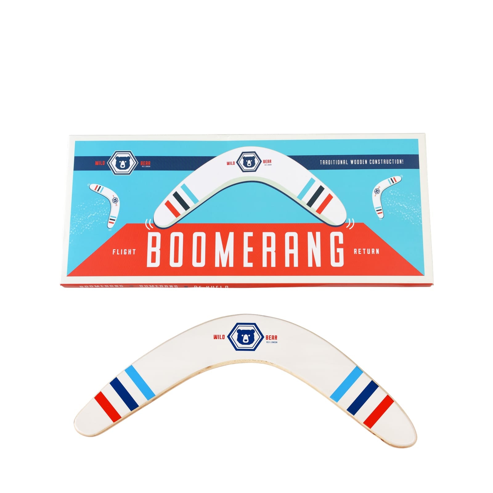 Wooden Boomerang - Wild Bear