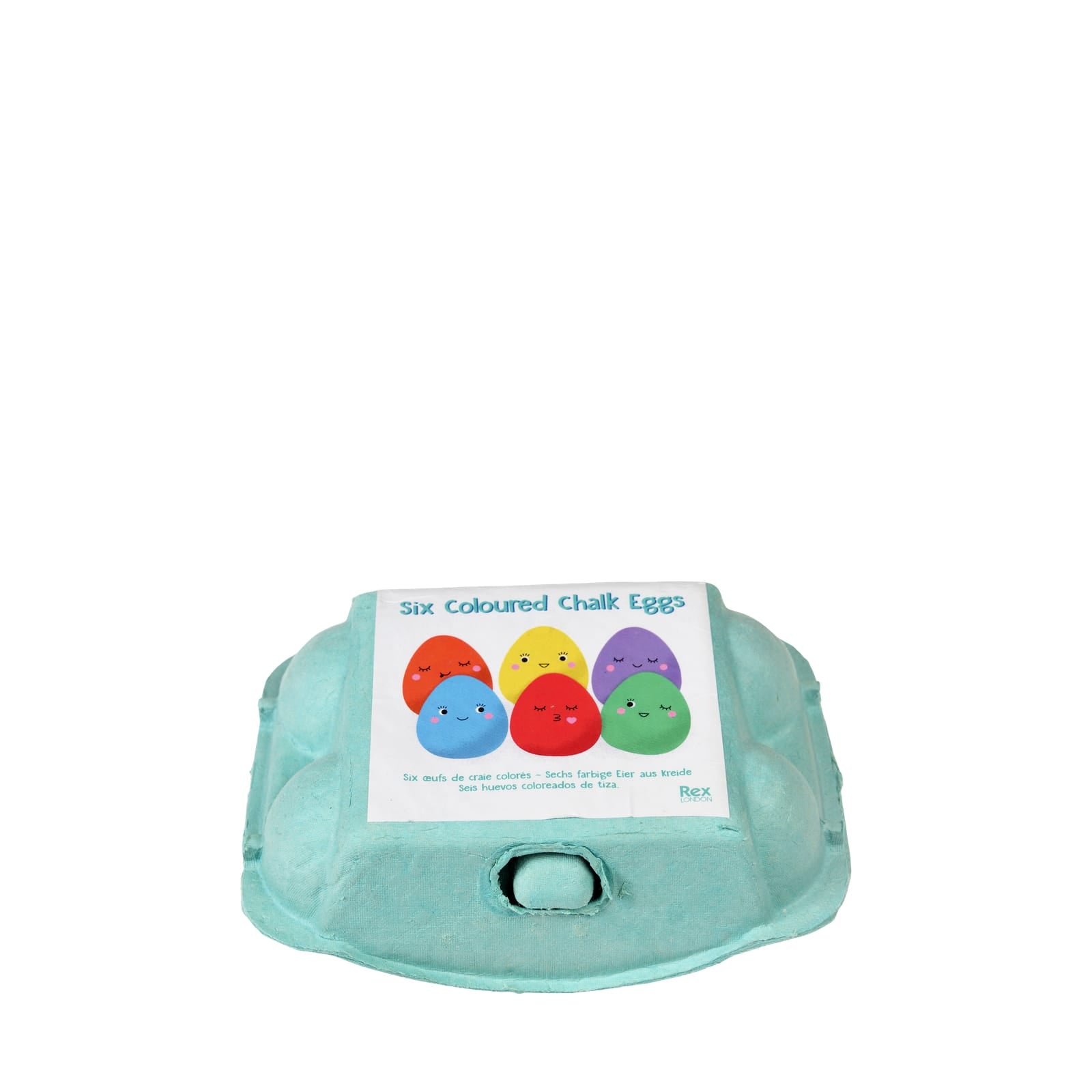 Six Coloured Chalk Eggs