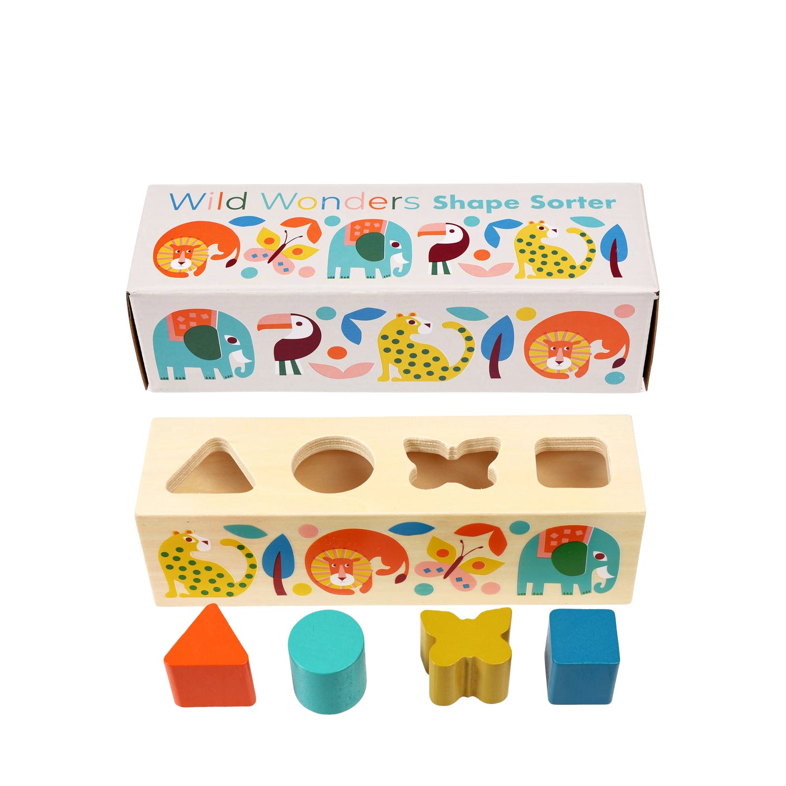 Wooden Shape Sorter - Wild Wonders