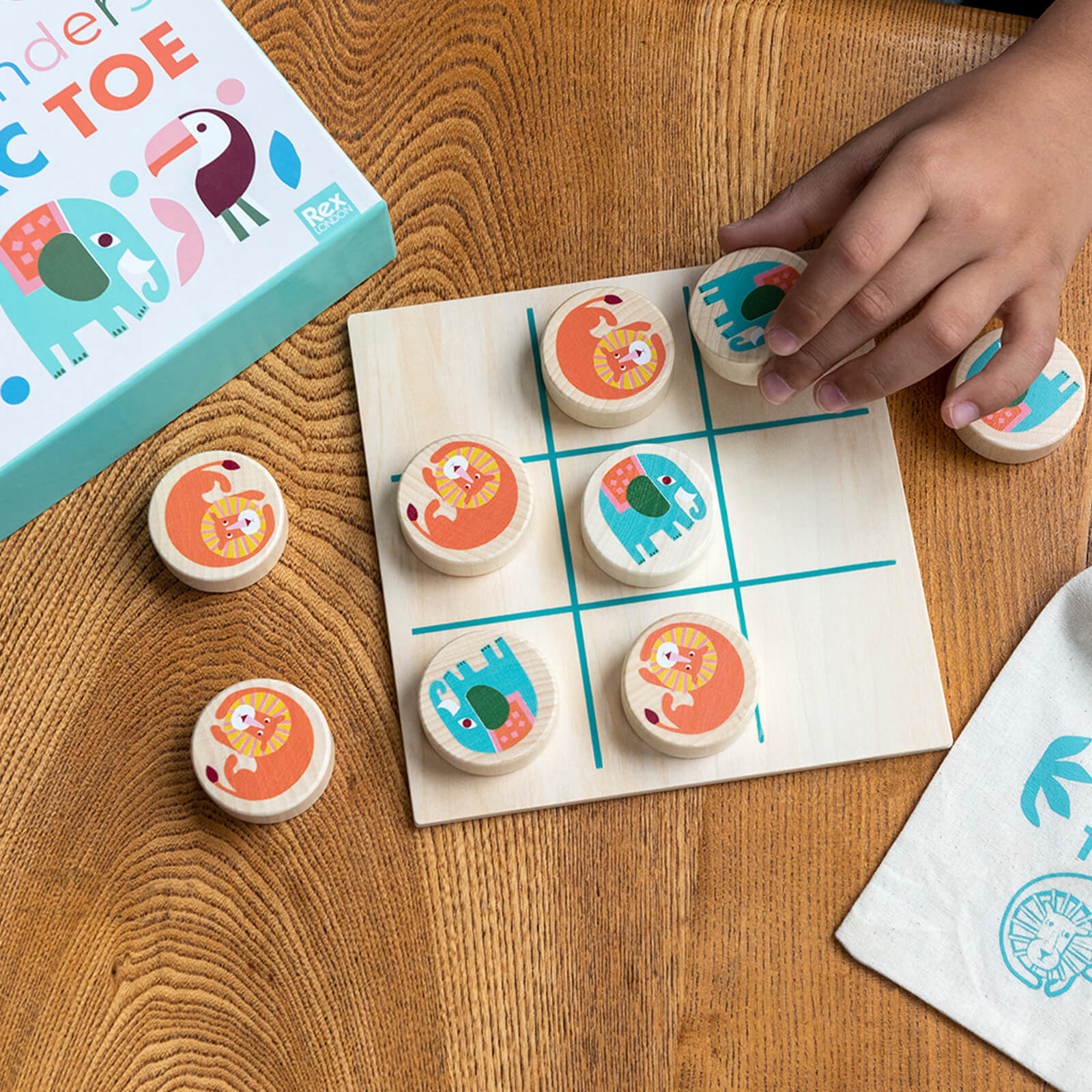 Wooden Tic Tac Toe - Wild Wonders